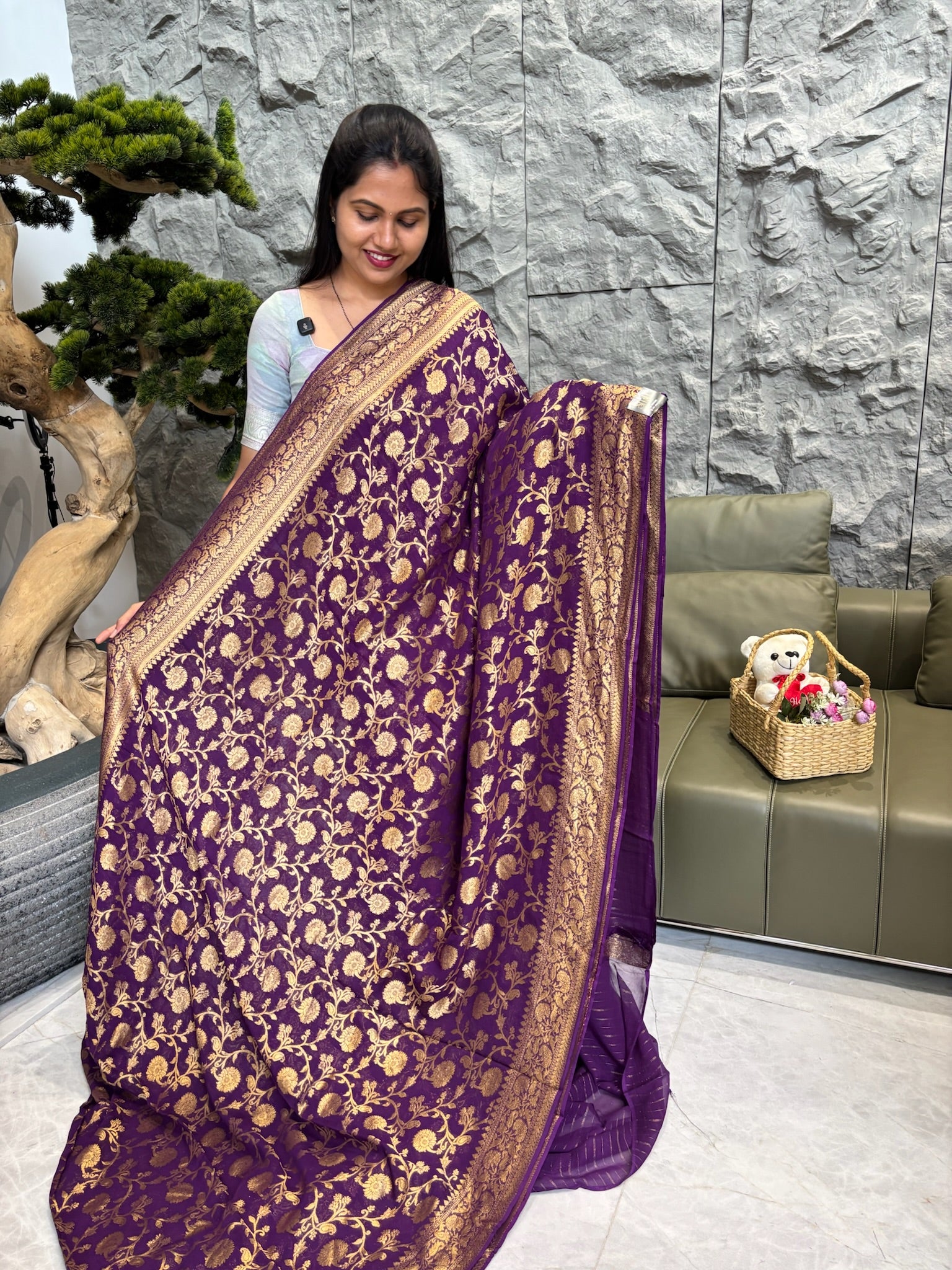 Georgette purple
