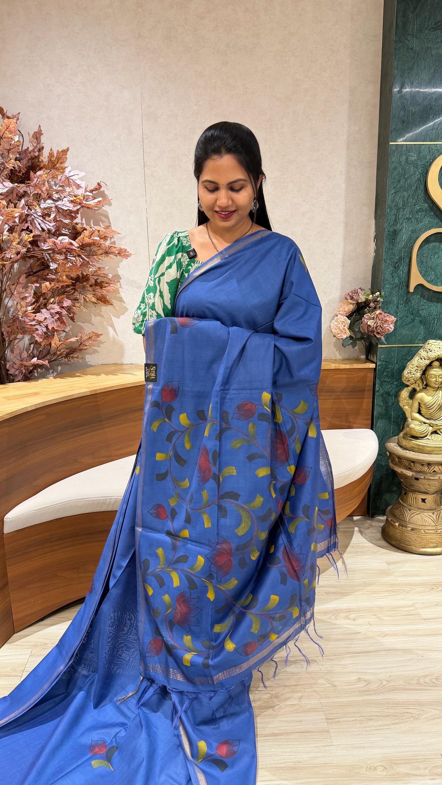 Tussar hand paint