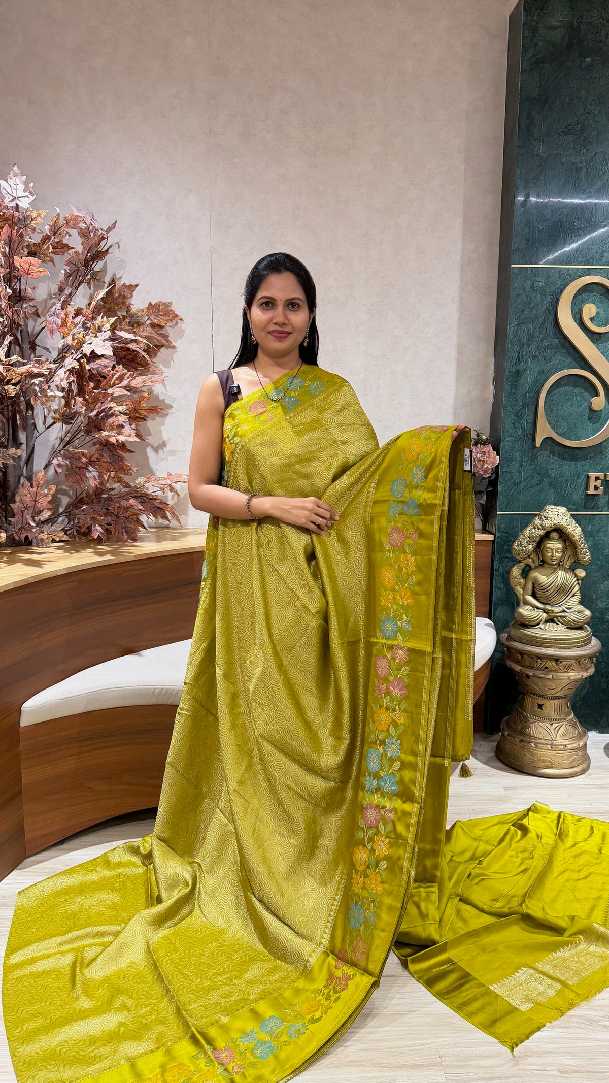 Georgette banaras weaving