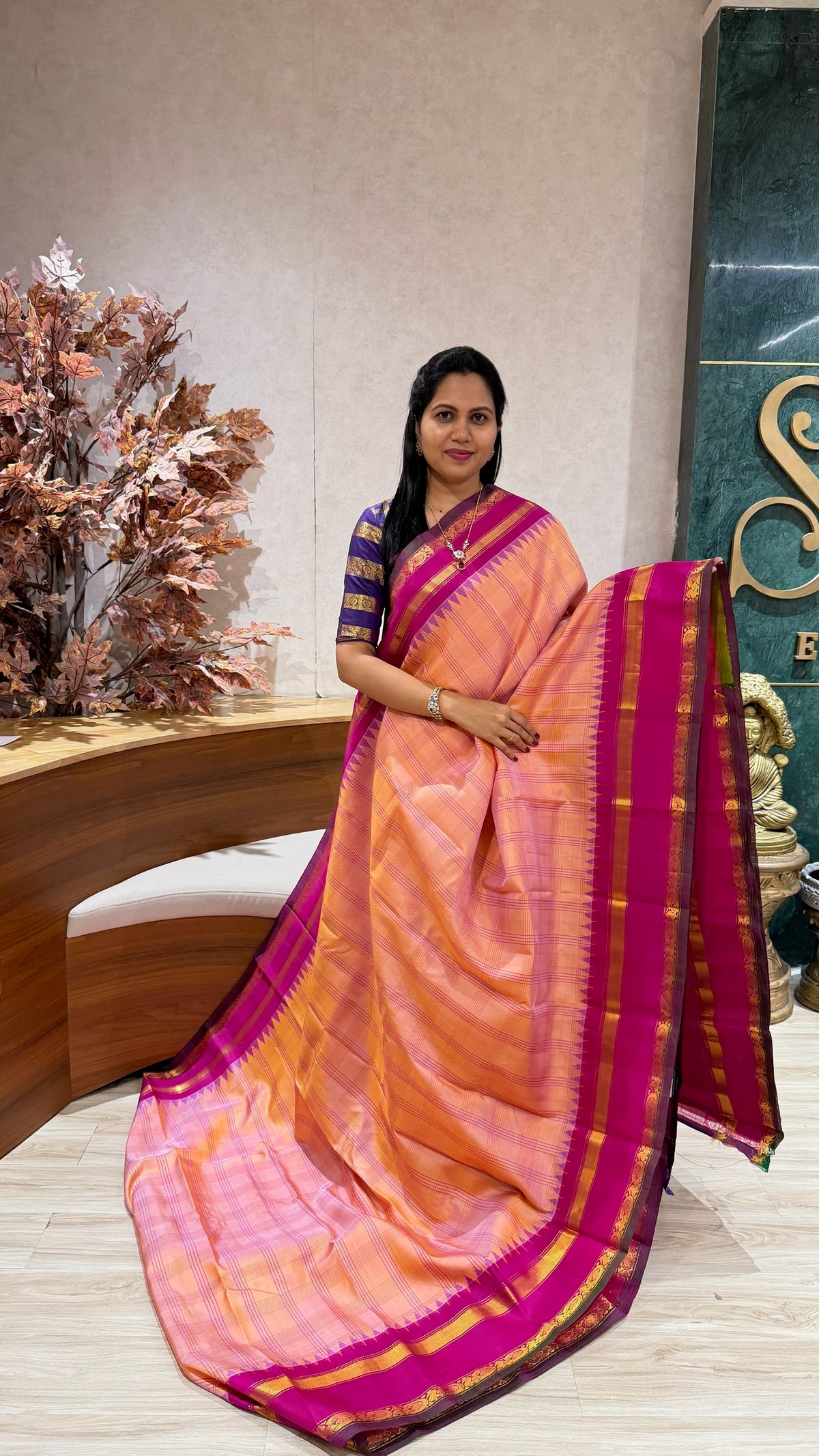 Handloom gadwal pattu