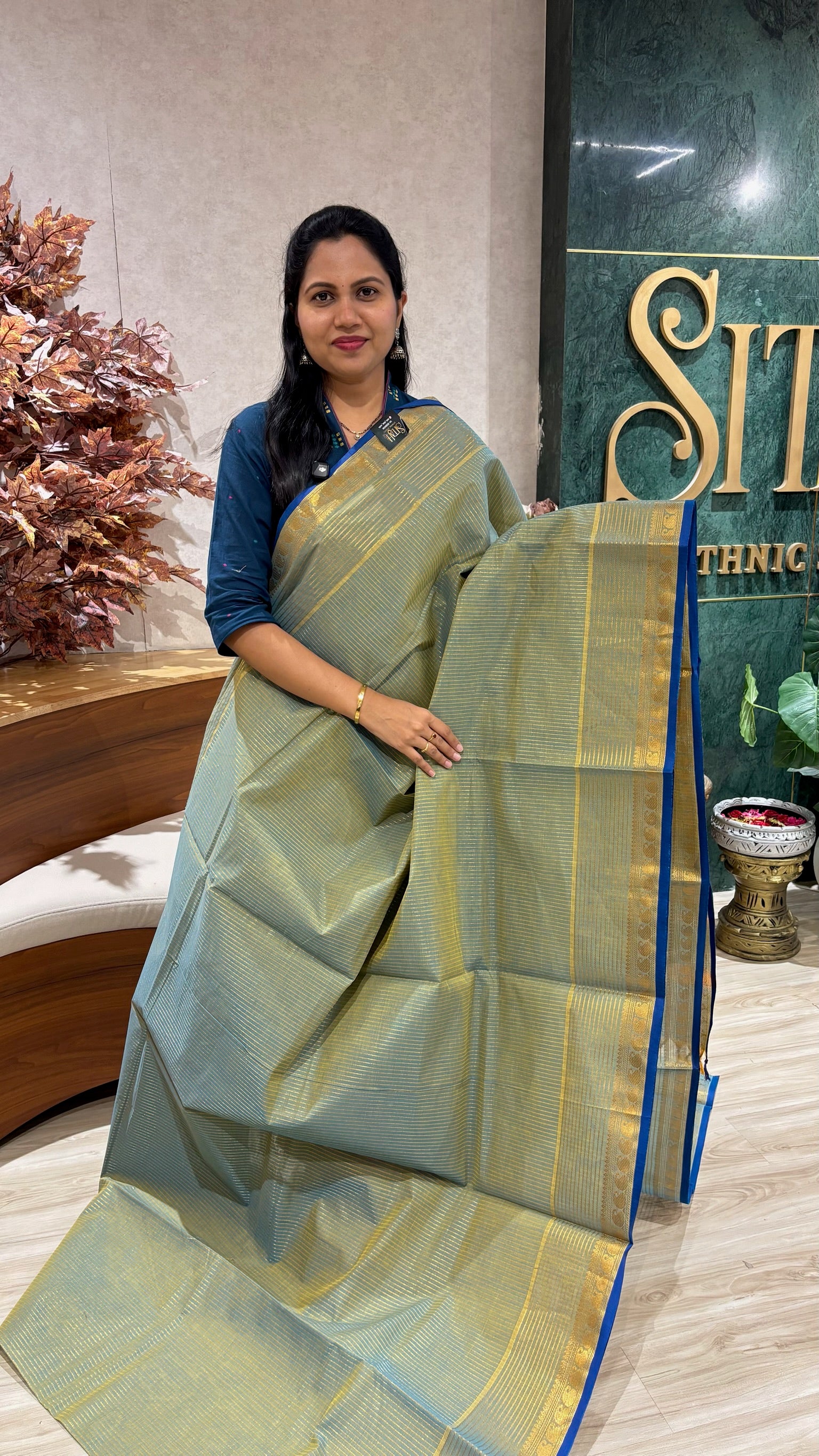 Kanchi cotton with running blouse