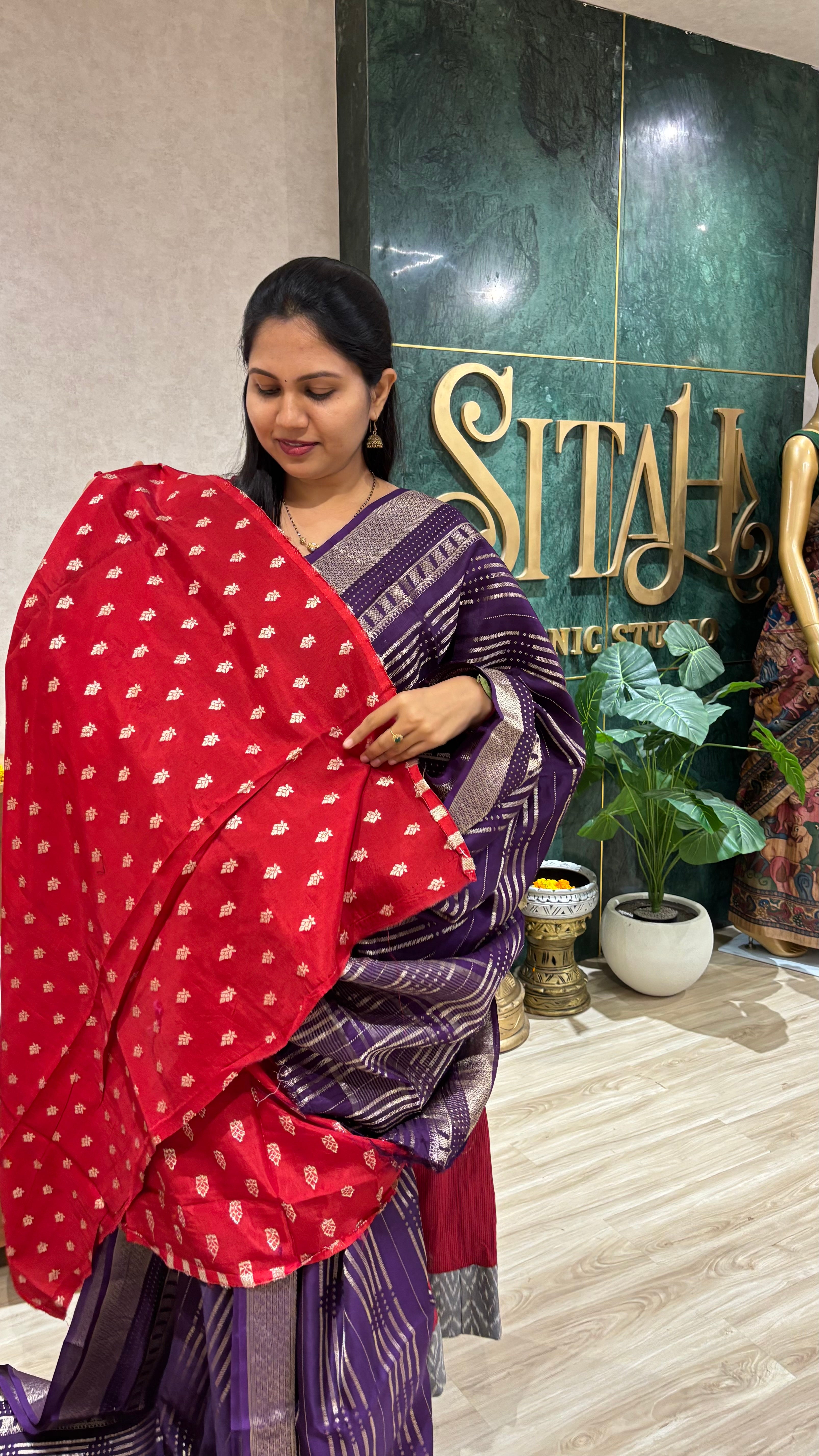 Fancy Russian silk purple