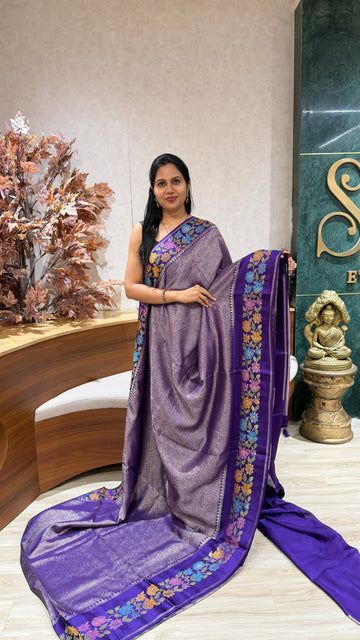 Georgette banaras weaving
