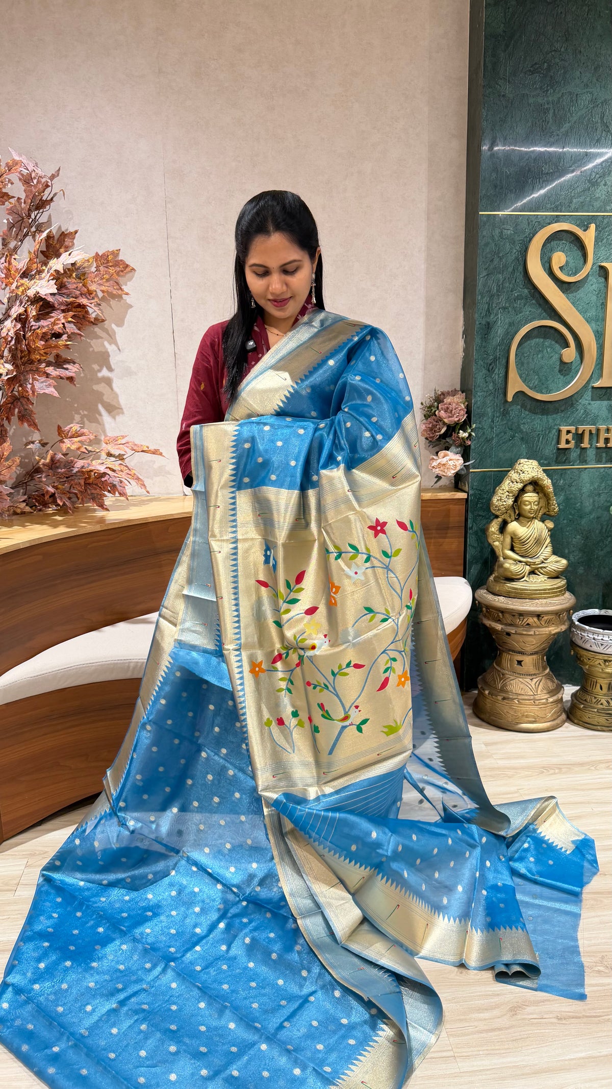 Sale-Tissue paithani