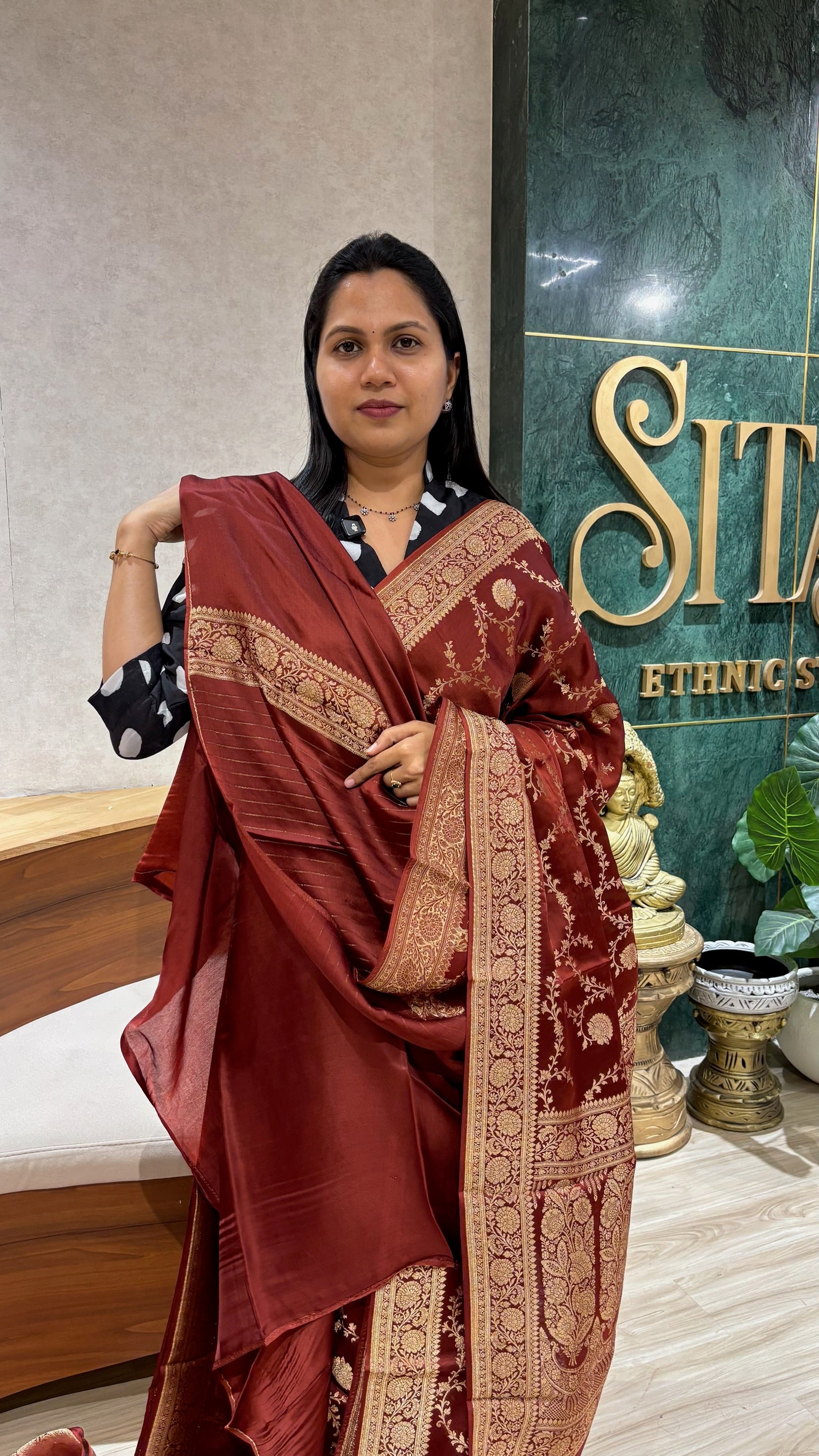 Banaras satin georgette