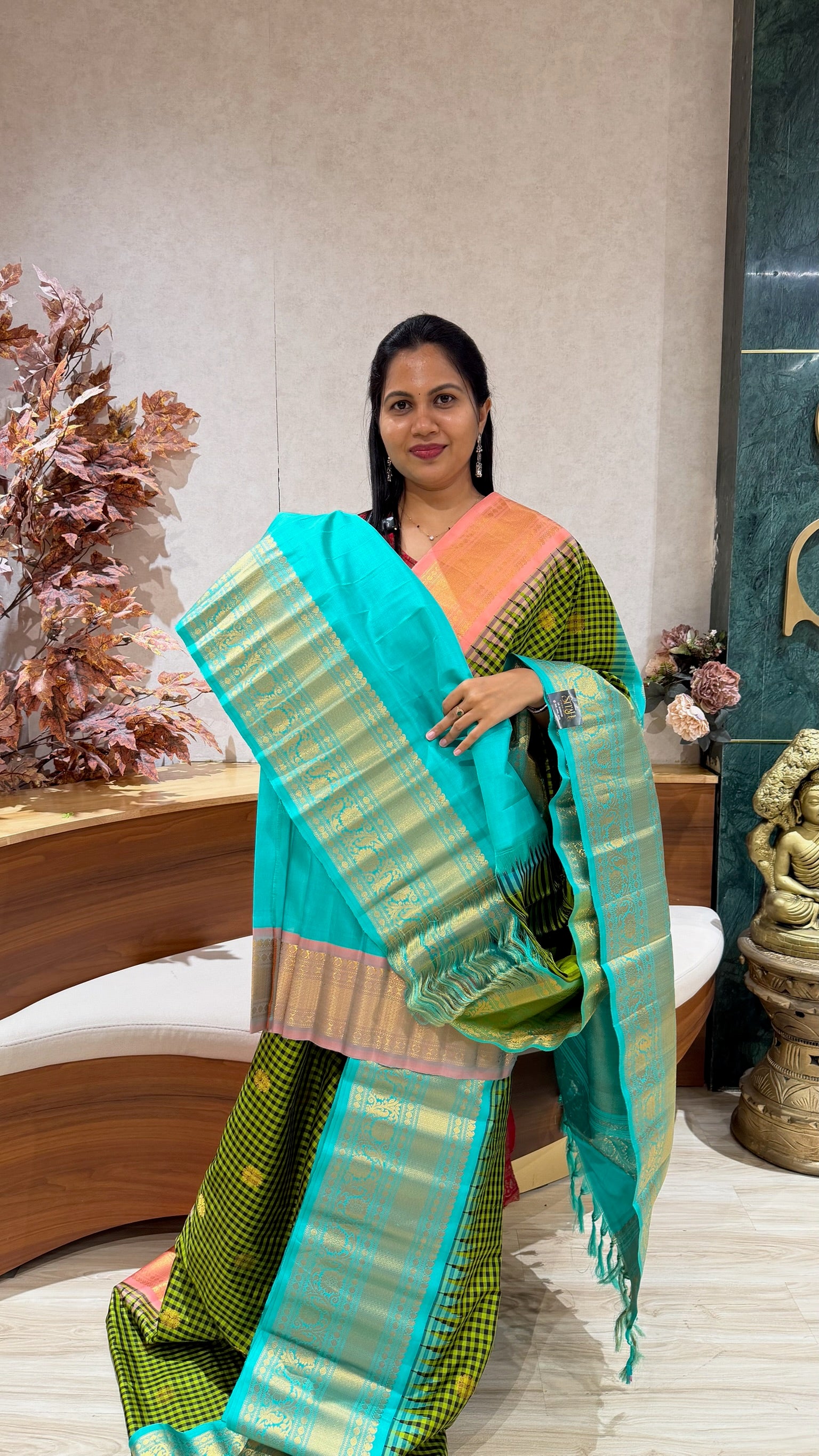 Handloom gadwal pattu