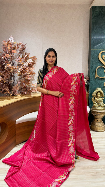 Tussar embroidery