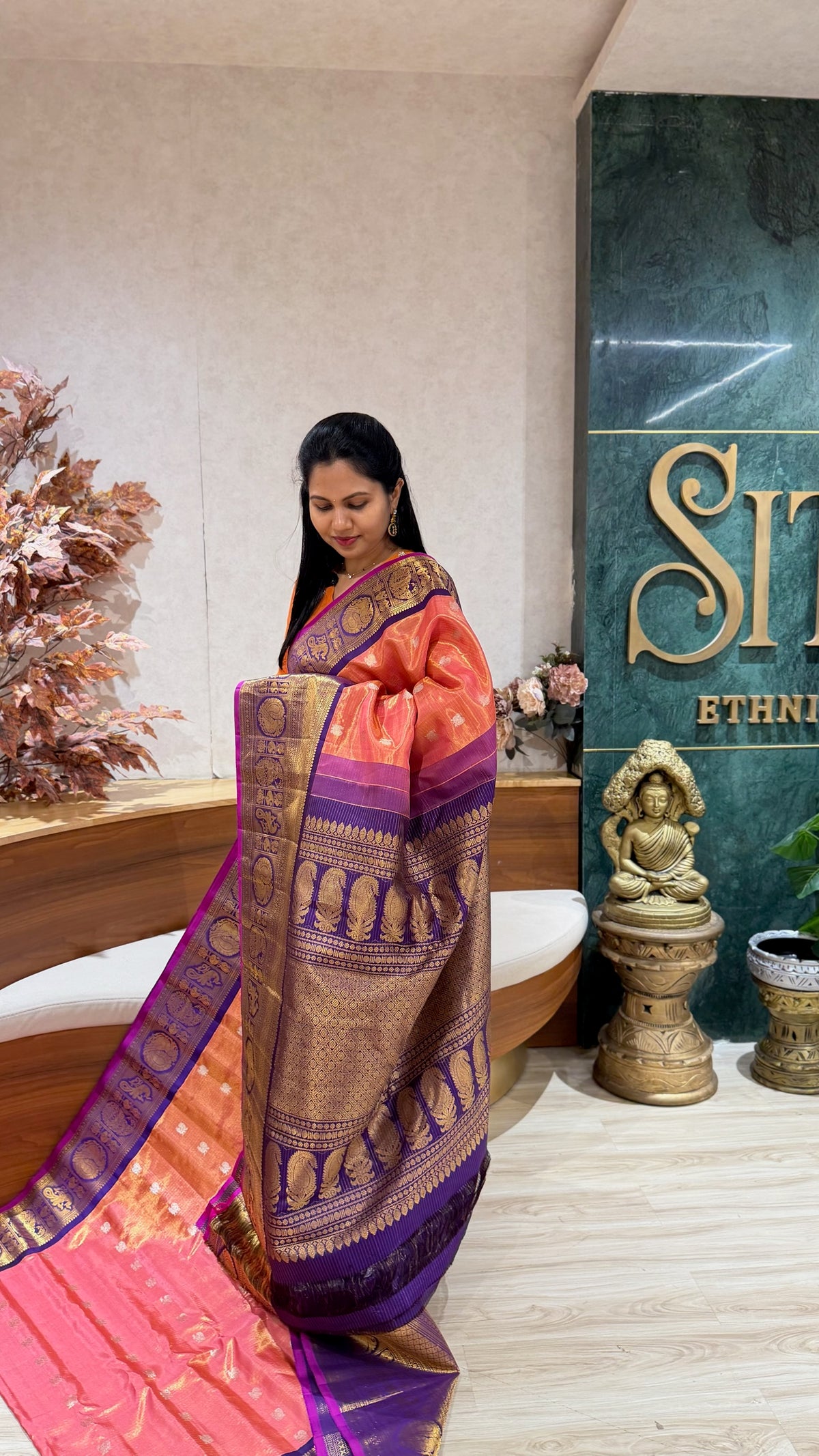 Handloom gadwal pattu tissue body