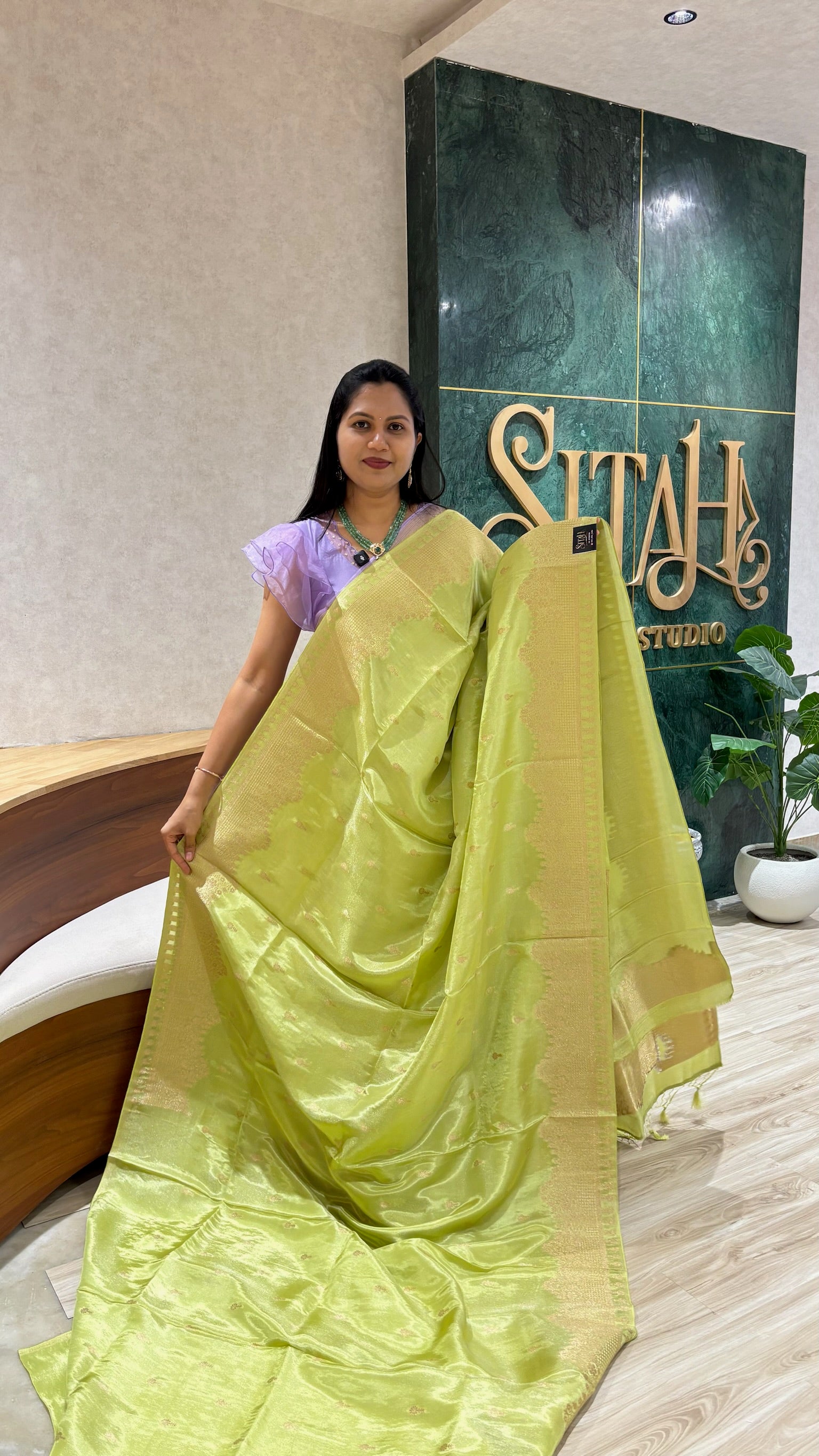 Tissue georgette saree