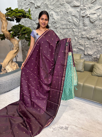 Soft pattu wine-seagreen