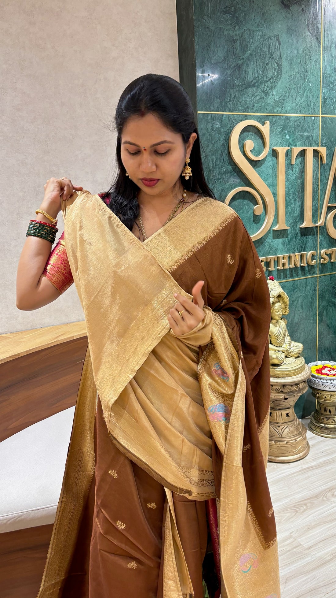 Tussar georgette