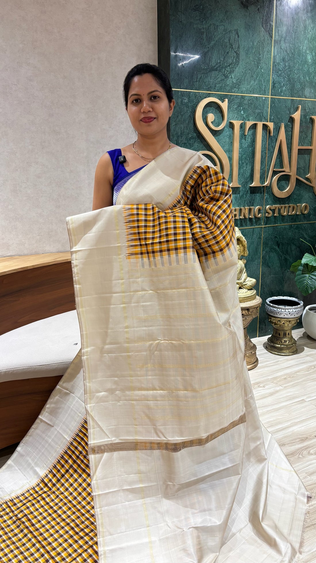 Handloom Kanchi pattu checks