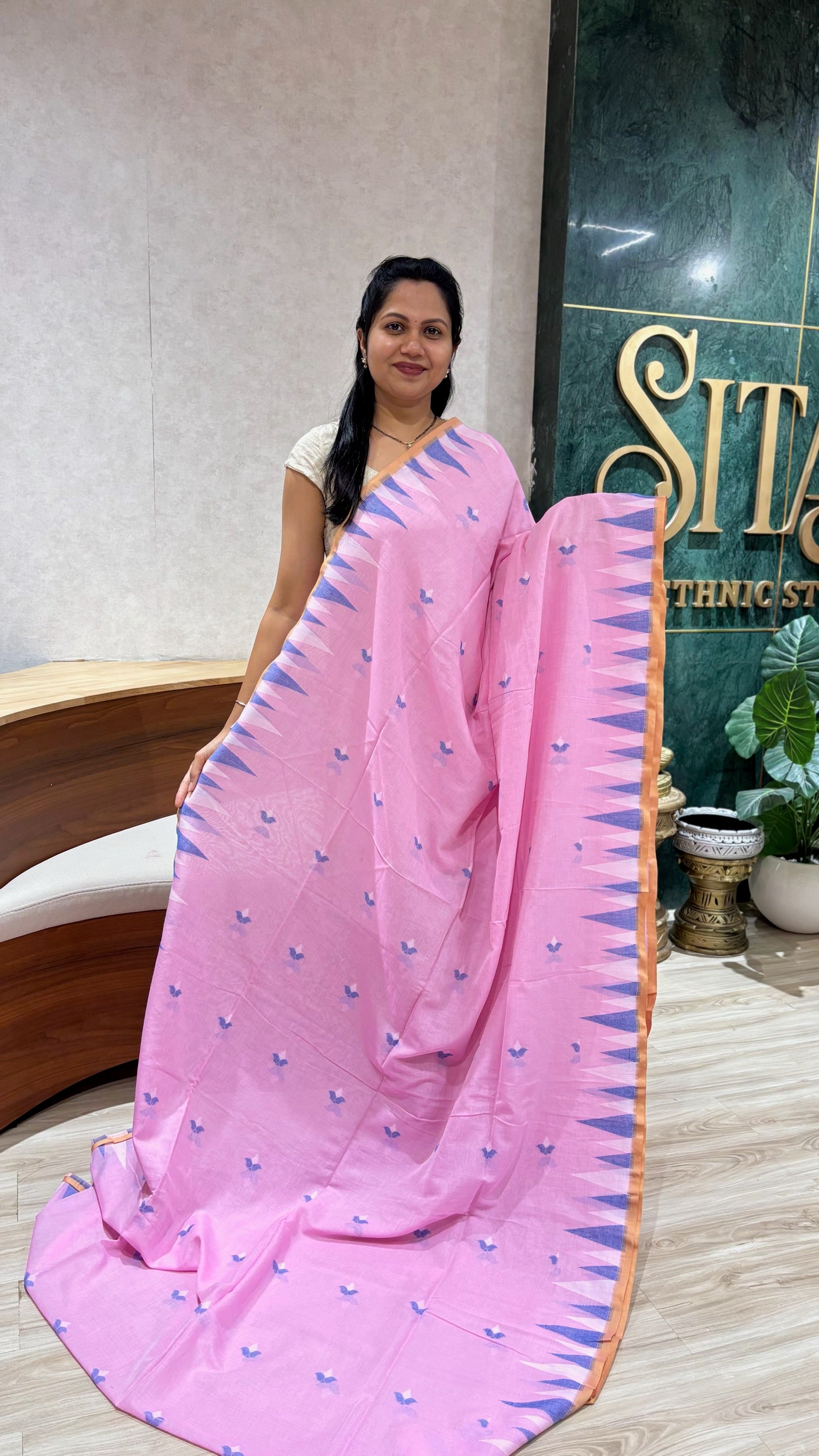 Mul cotton with blouse