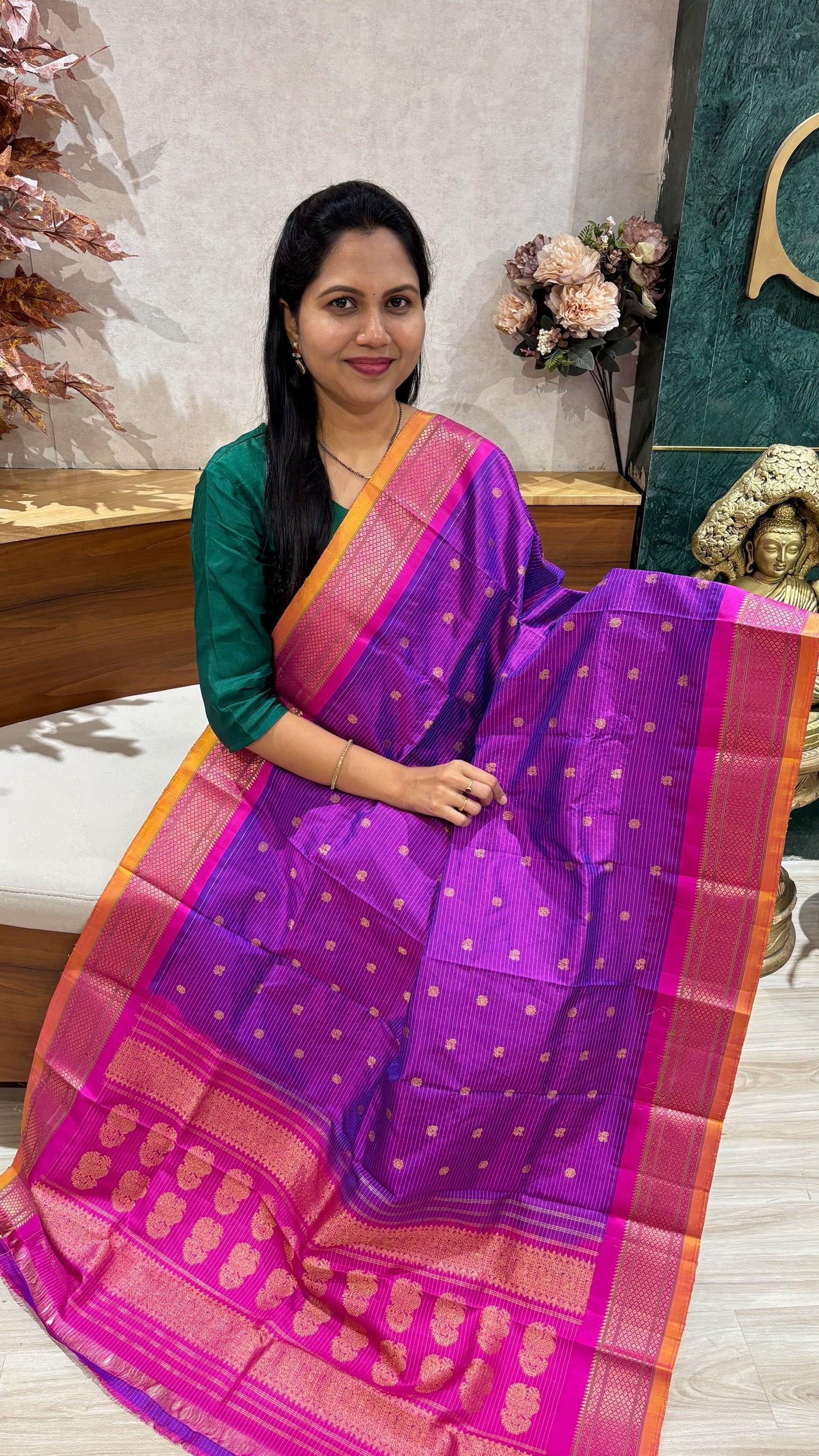 Handloom gadwal duppata