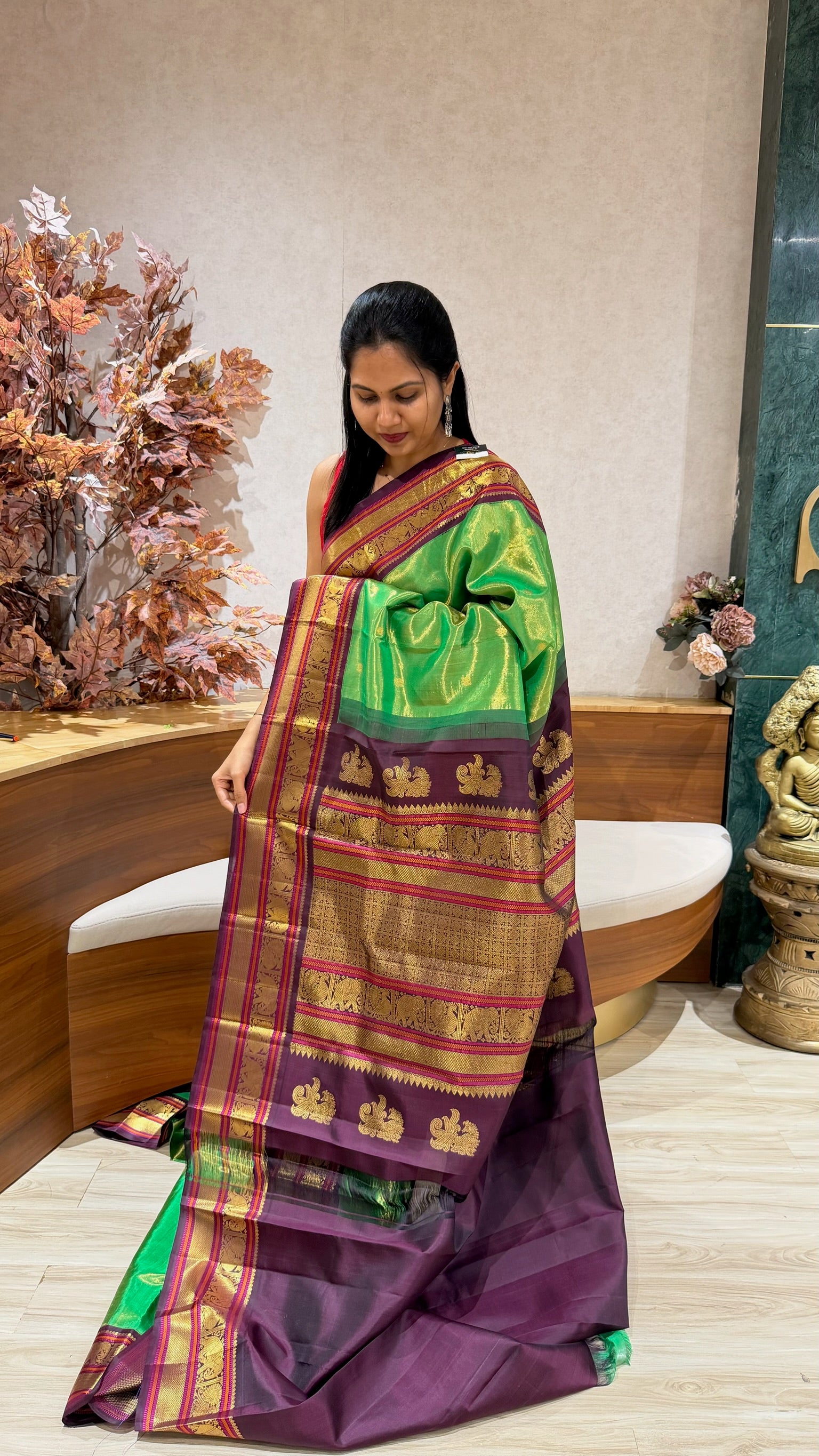 Handloom vintage Kanchi pattu