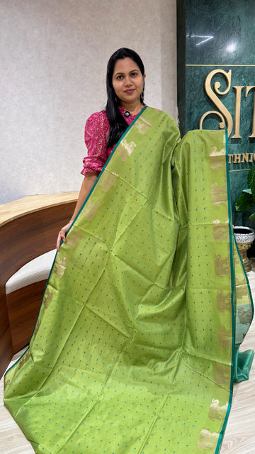 Tussar elephant green