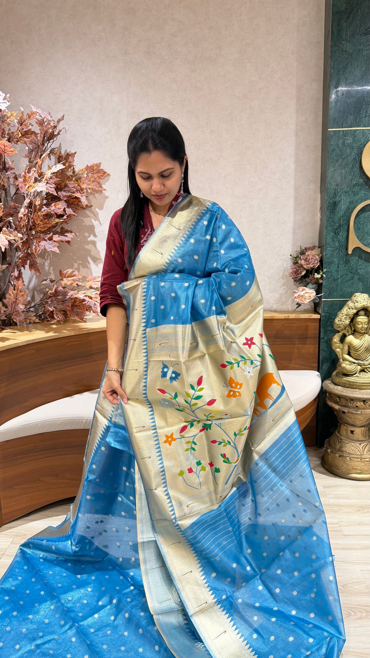 Sale-Tissue paithani