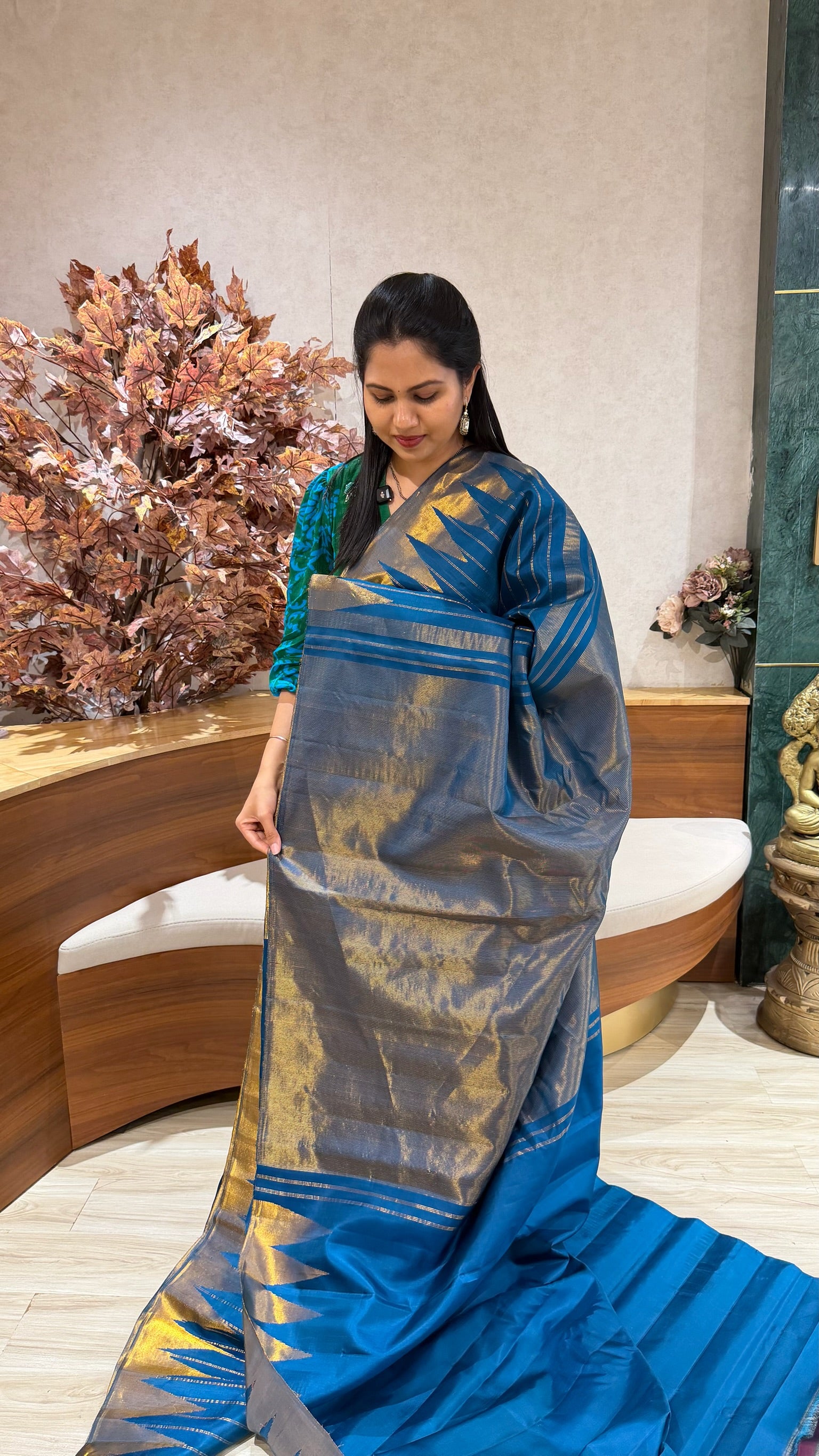 Handloom  Gadwal tissue border