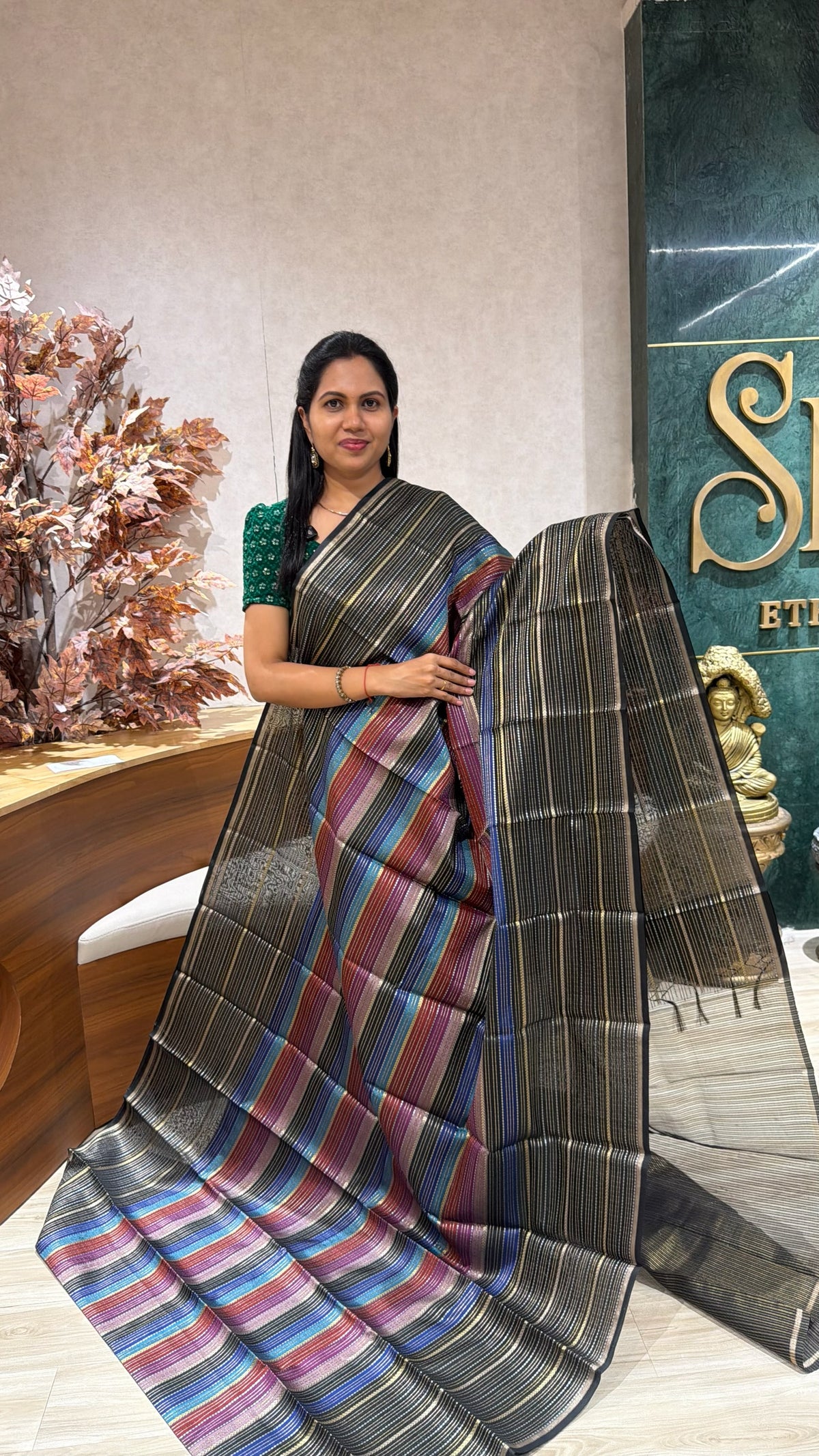 Fancy kora saree