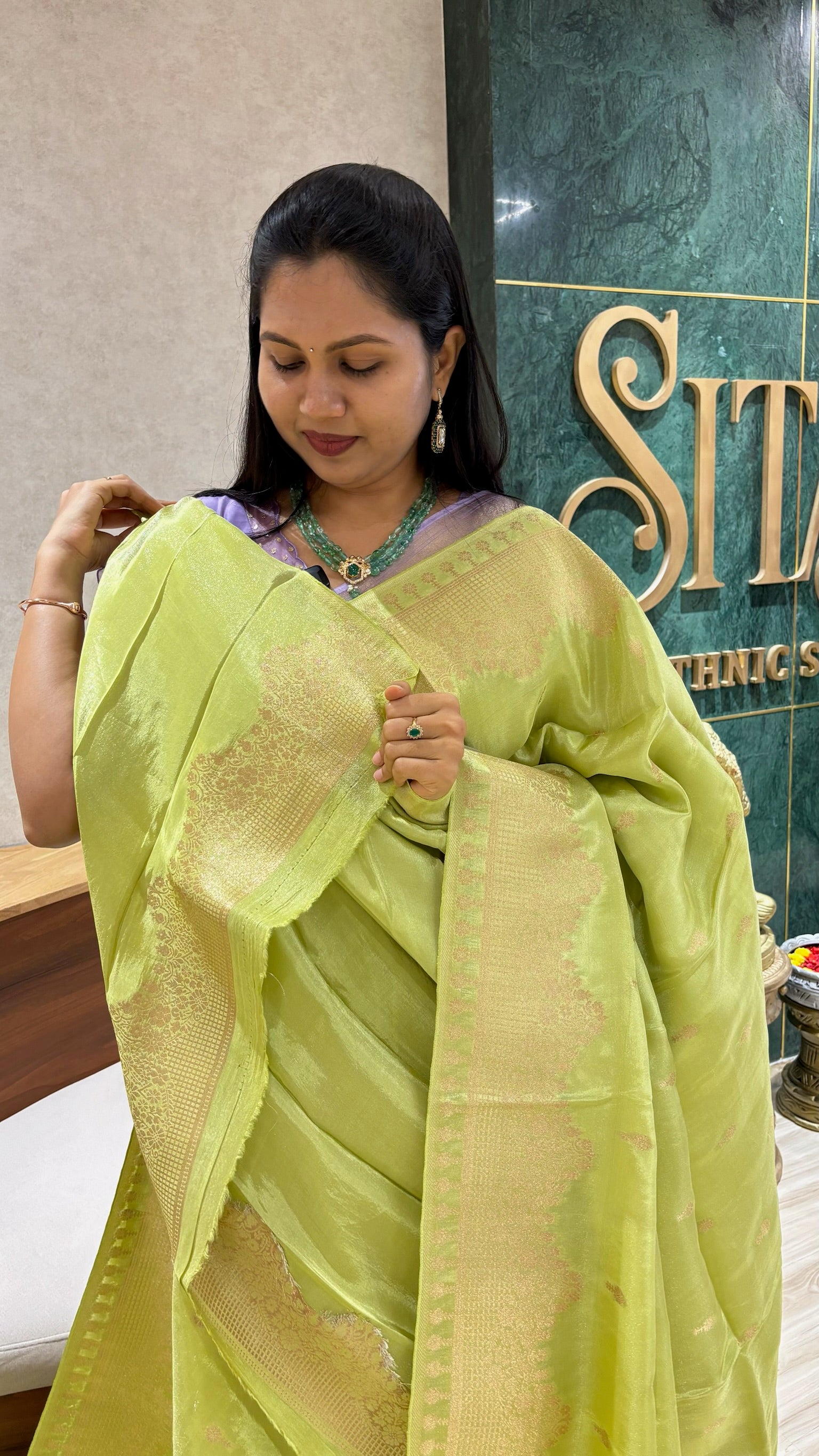 Tissue georgette saree