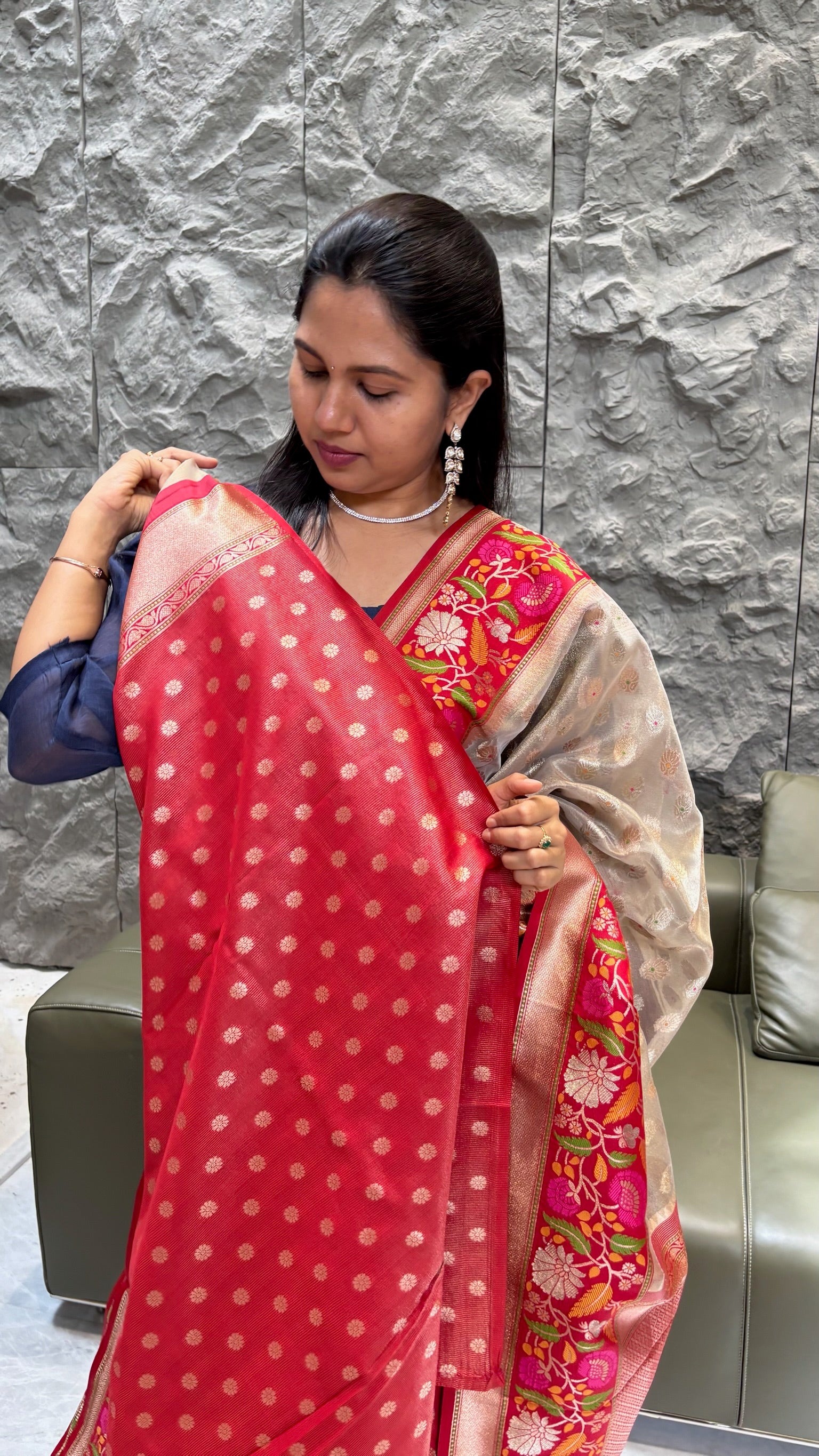 Banaras tissue grey
