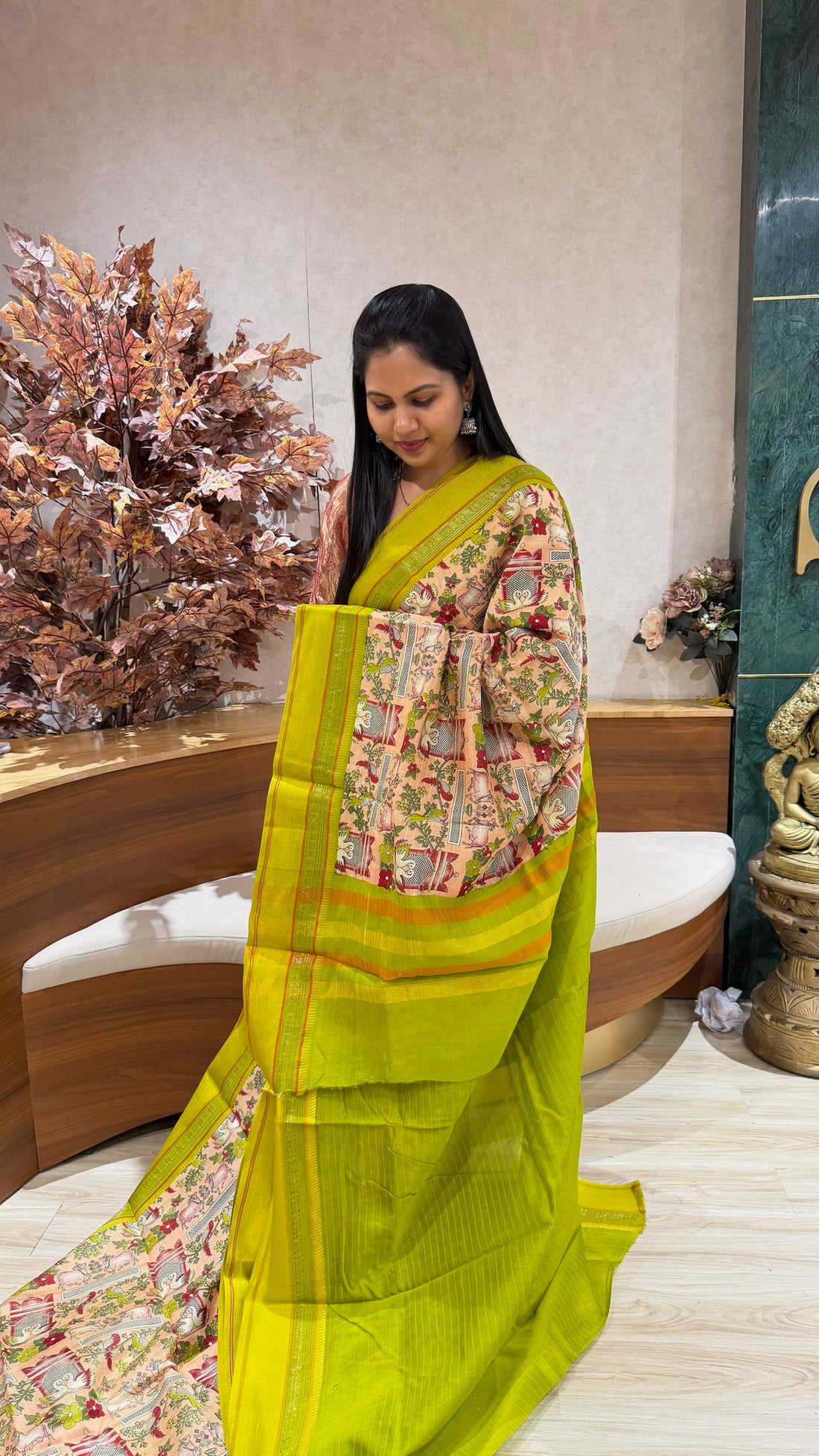 Digital print sarees