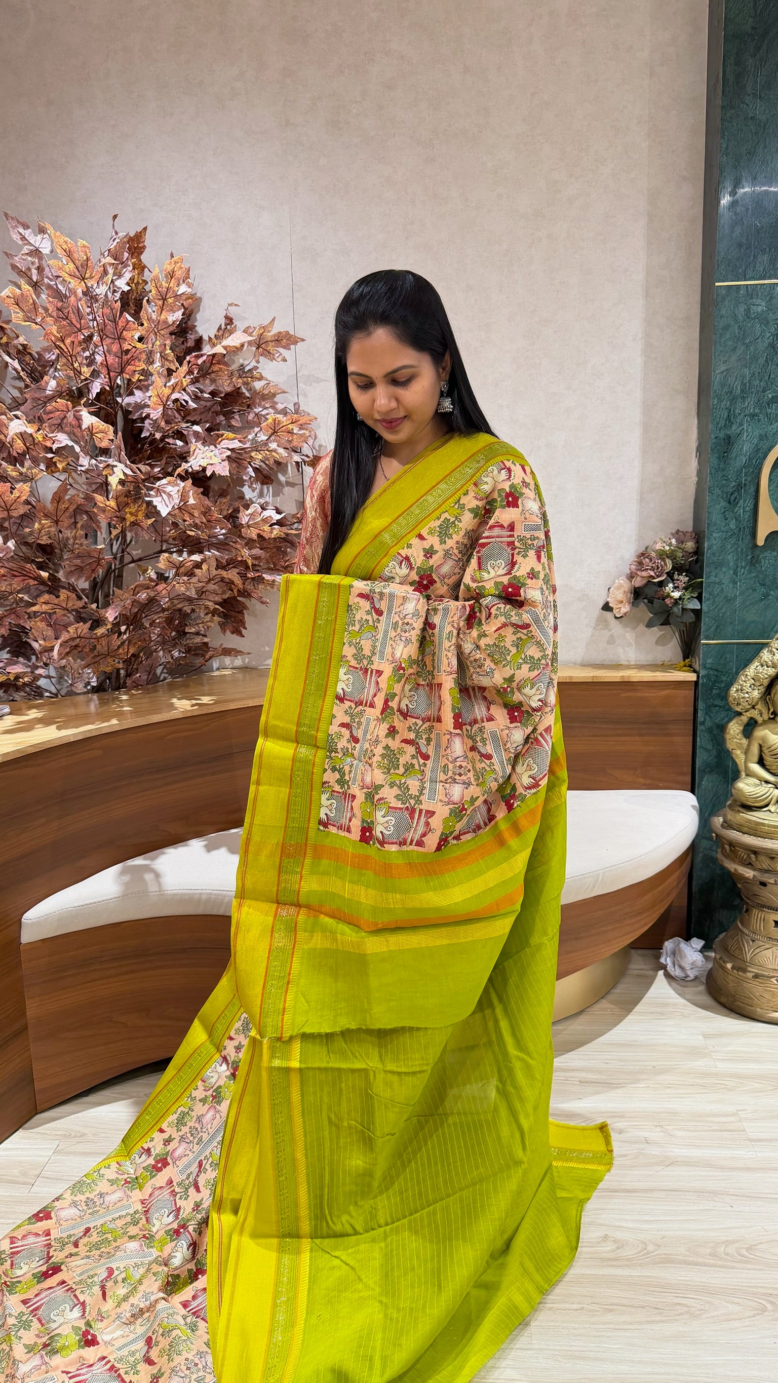 Digital print sarees