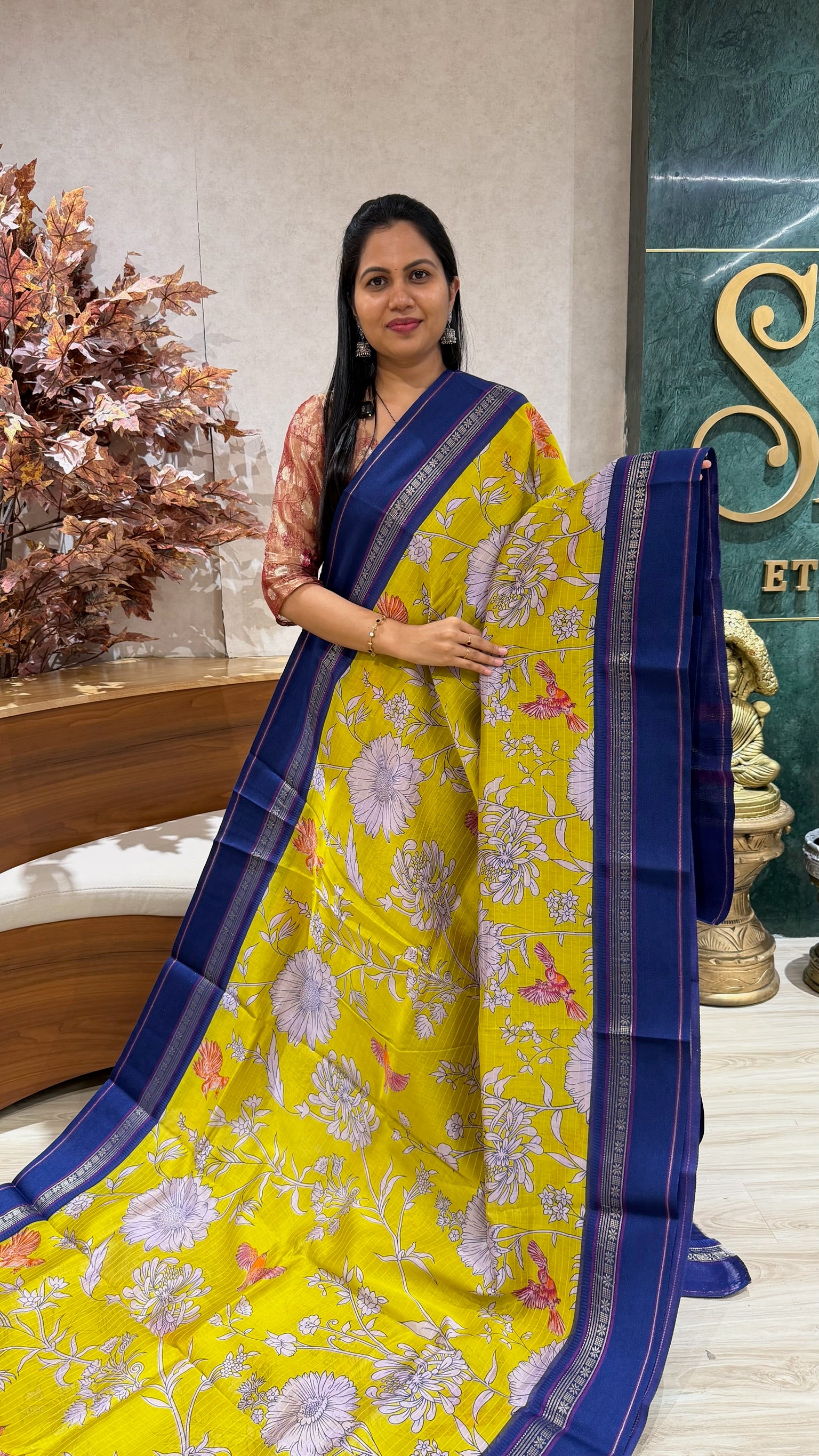 Digital print sarees