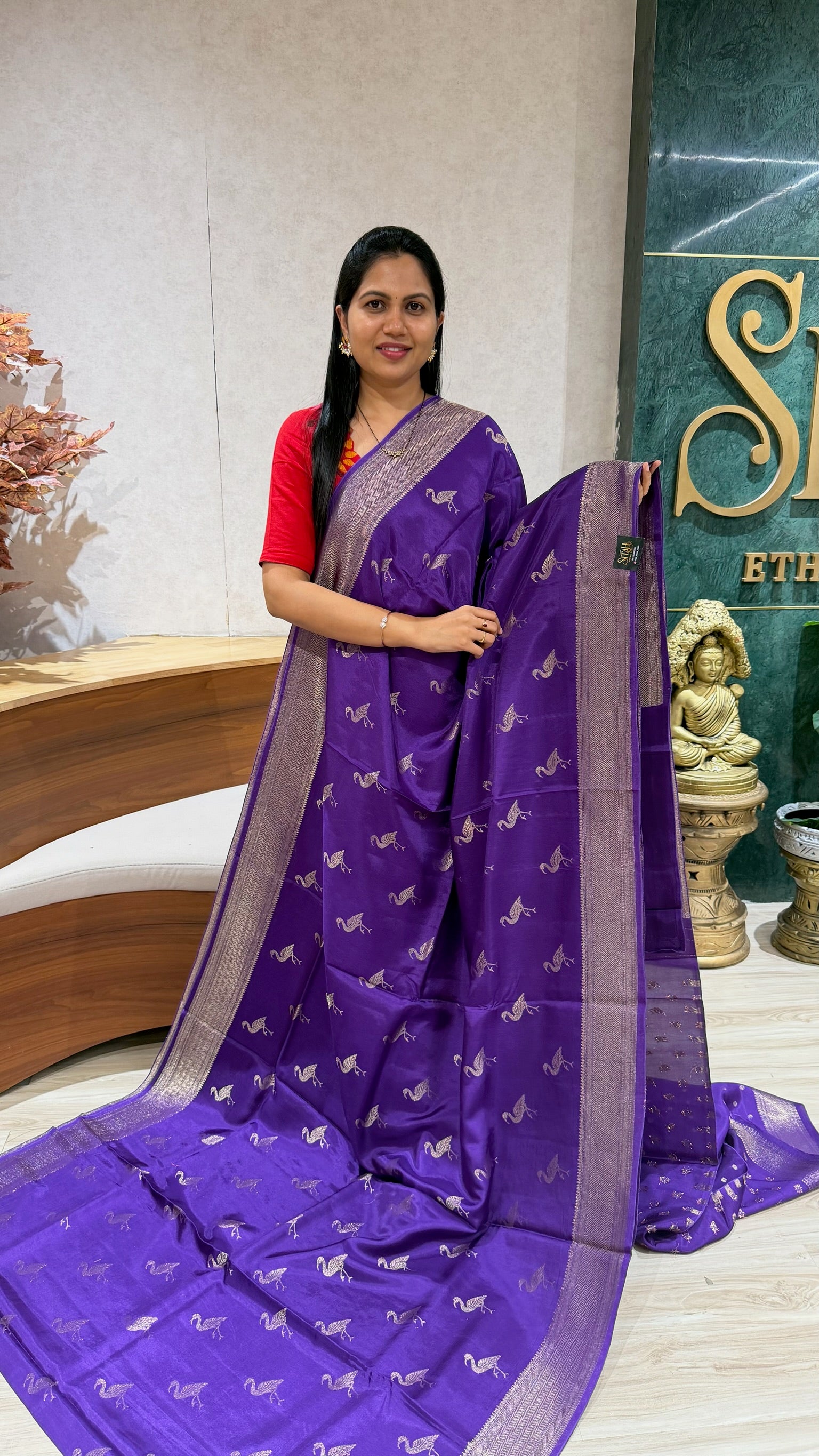 Fancy banras russian silk