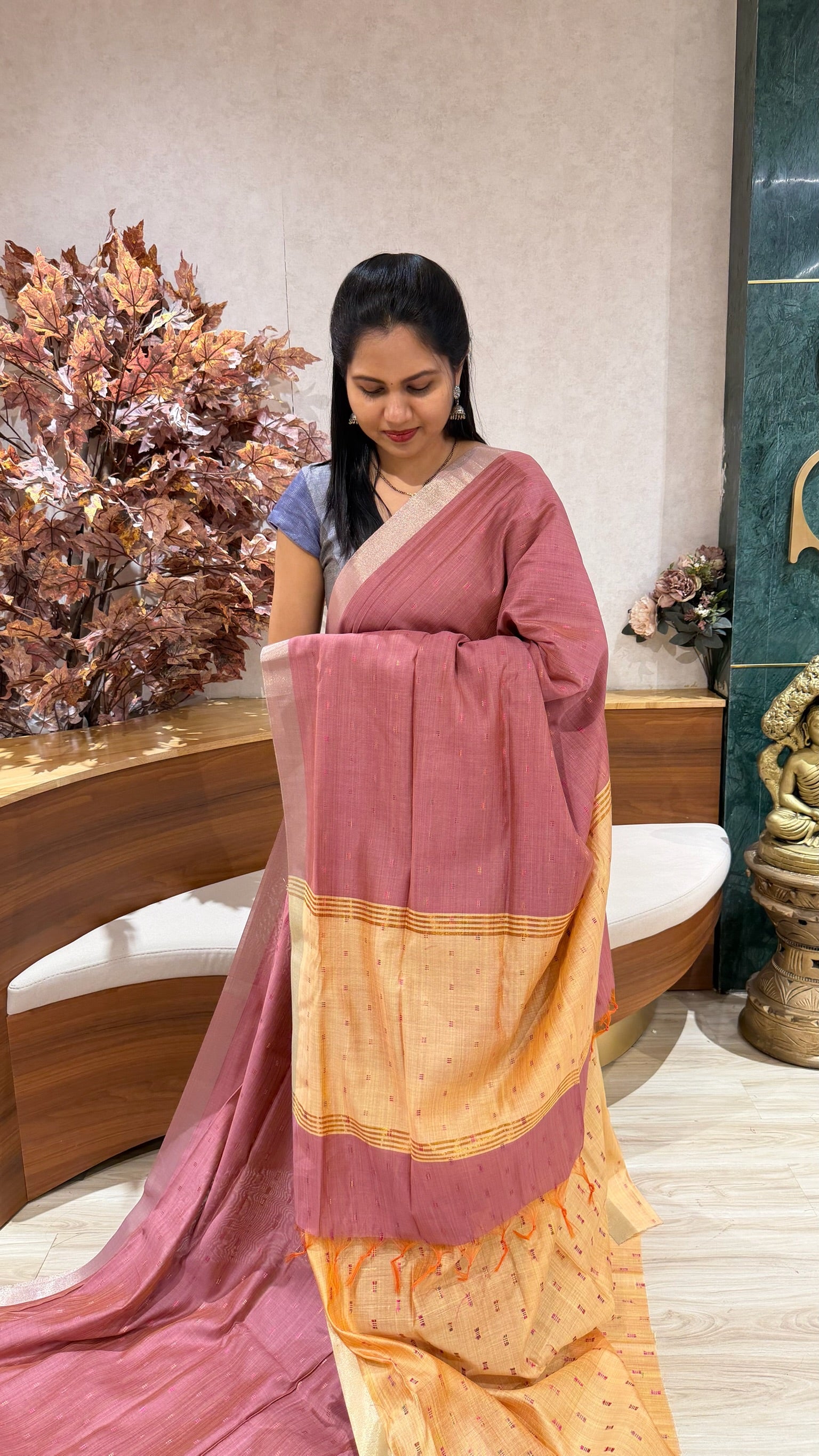 Cotton silk
