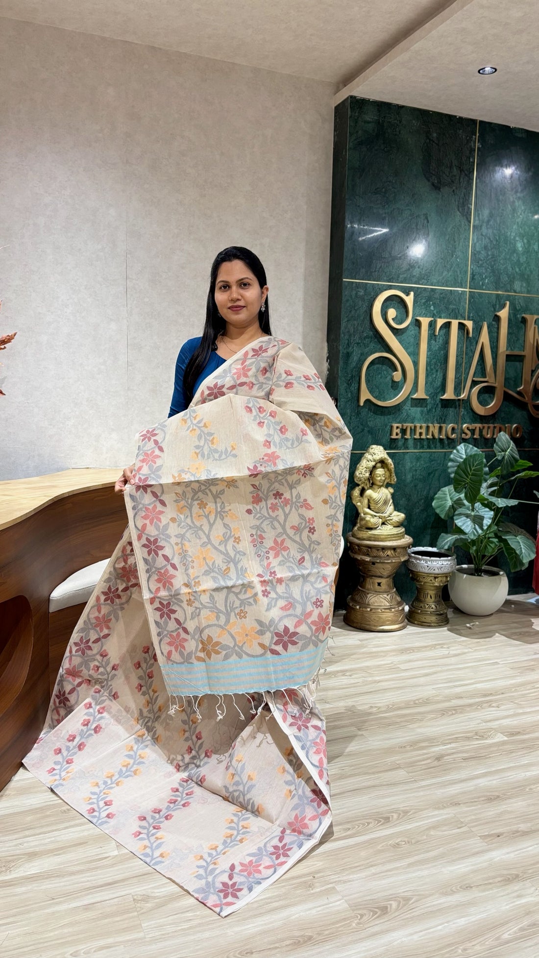 Bengal cotton with no blouse