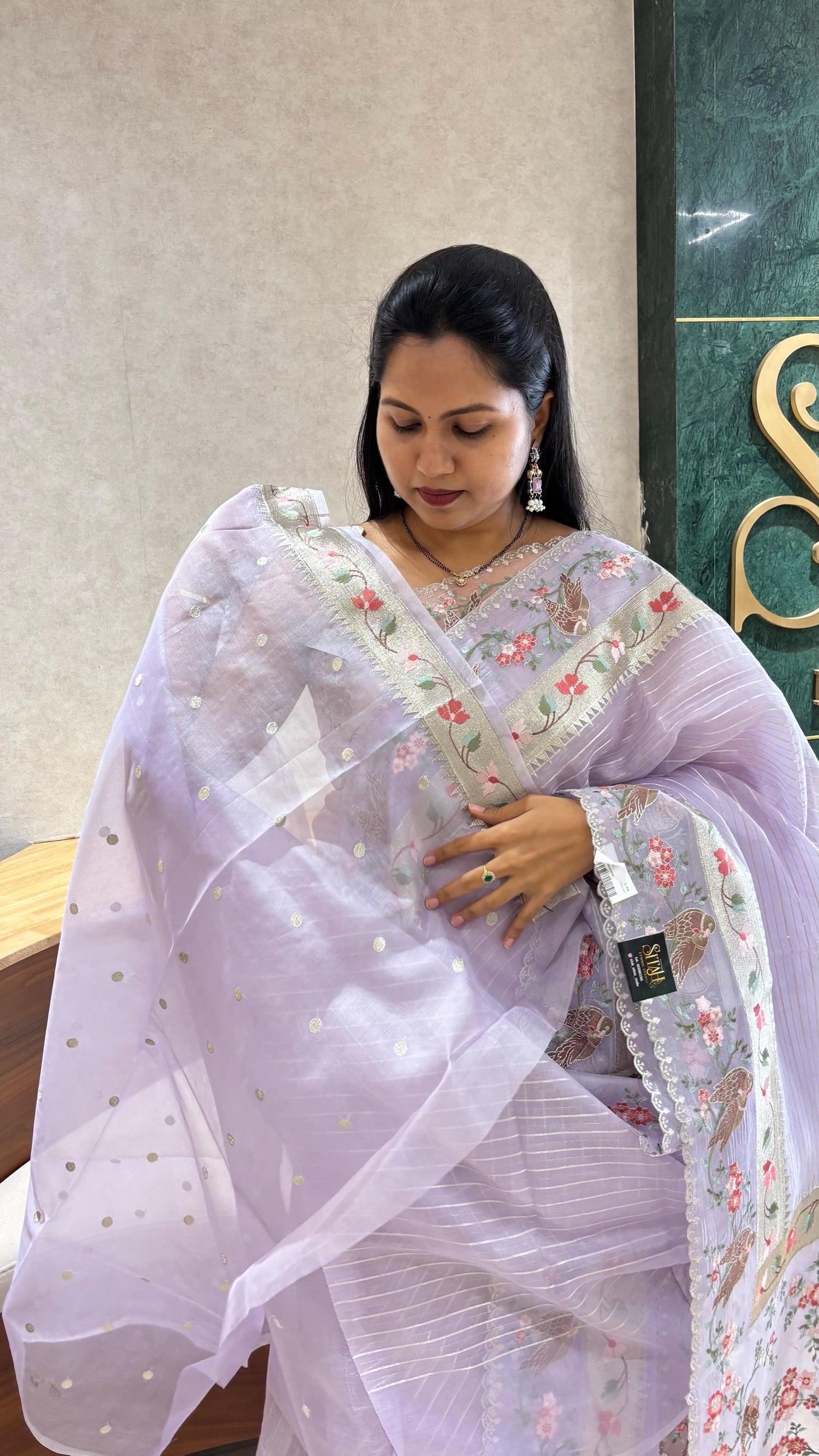 Pure organza lavender