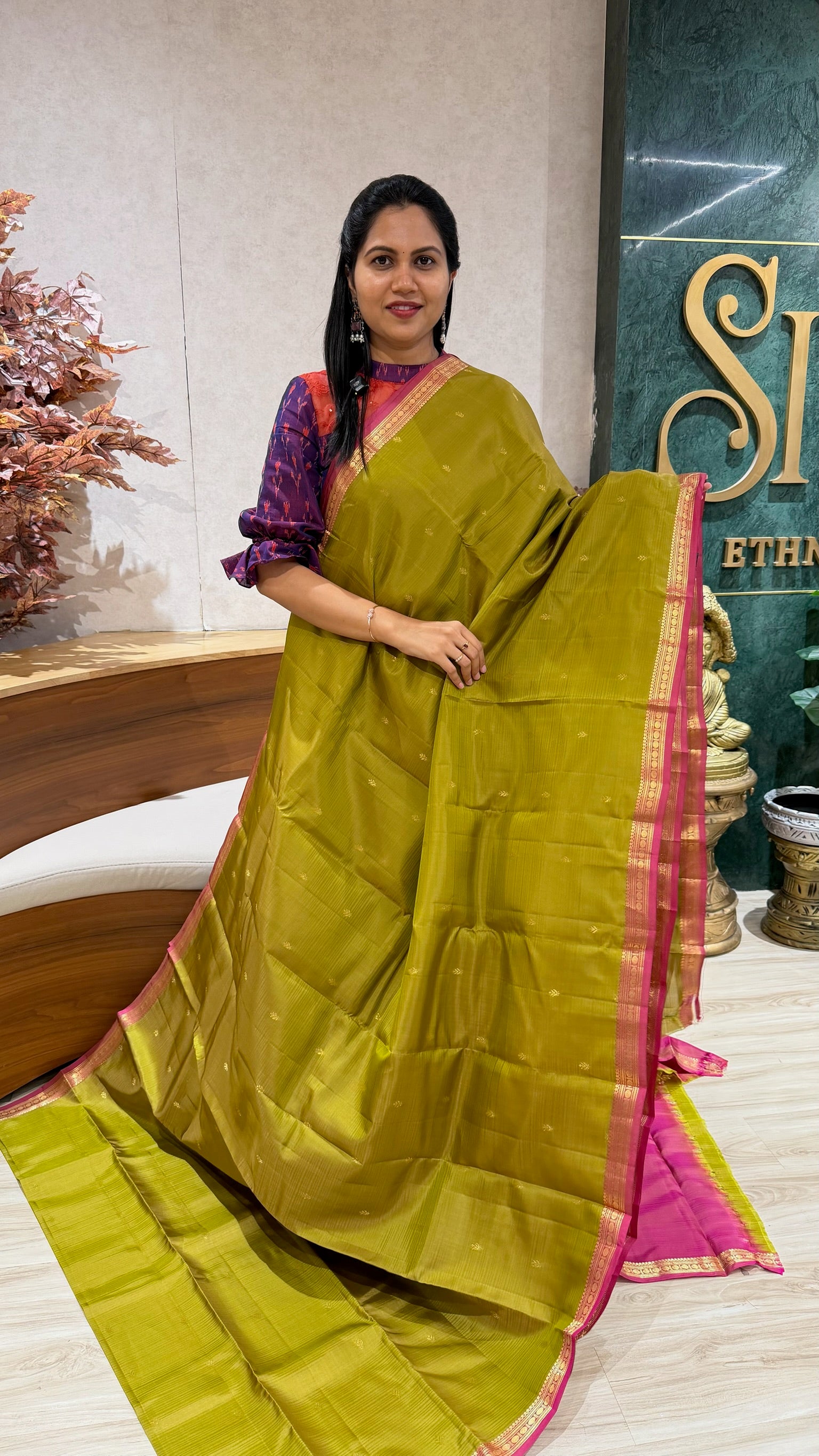 Small border kanchi pattu
