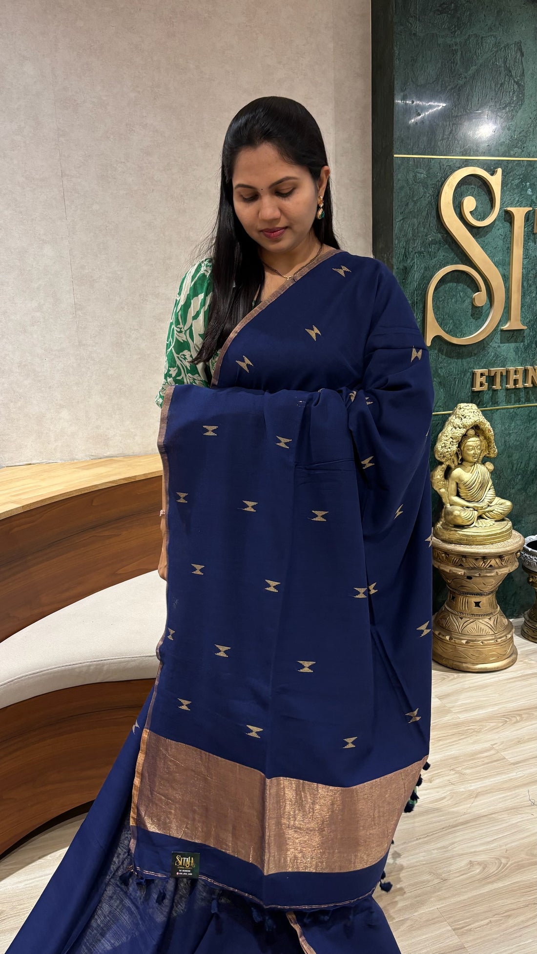 Mul cotton navy blue