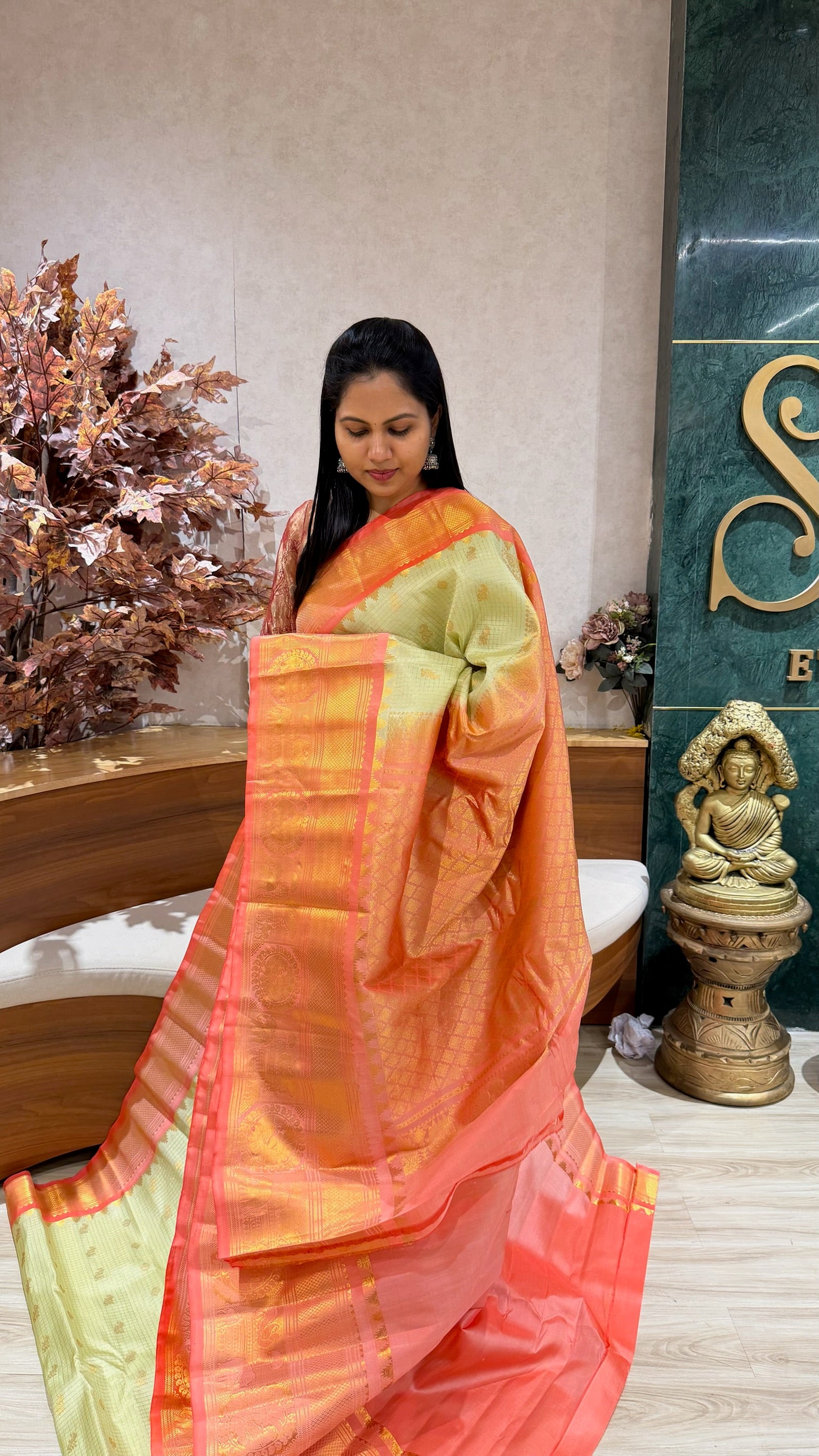 Handloom gadwal pattu
