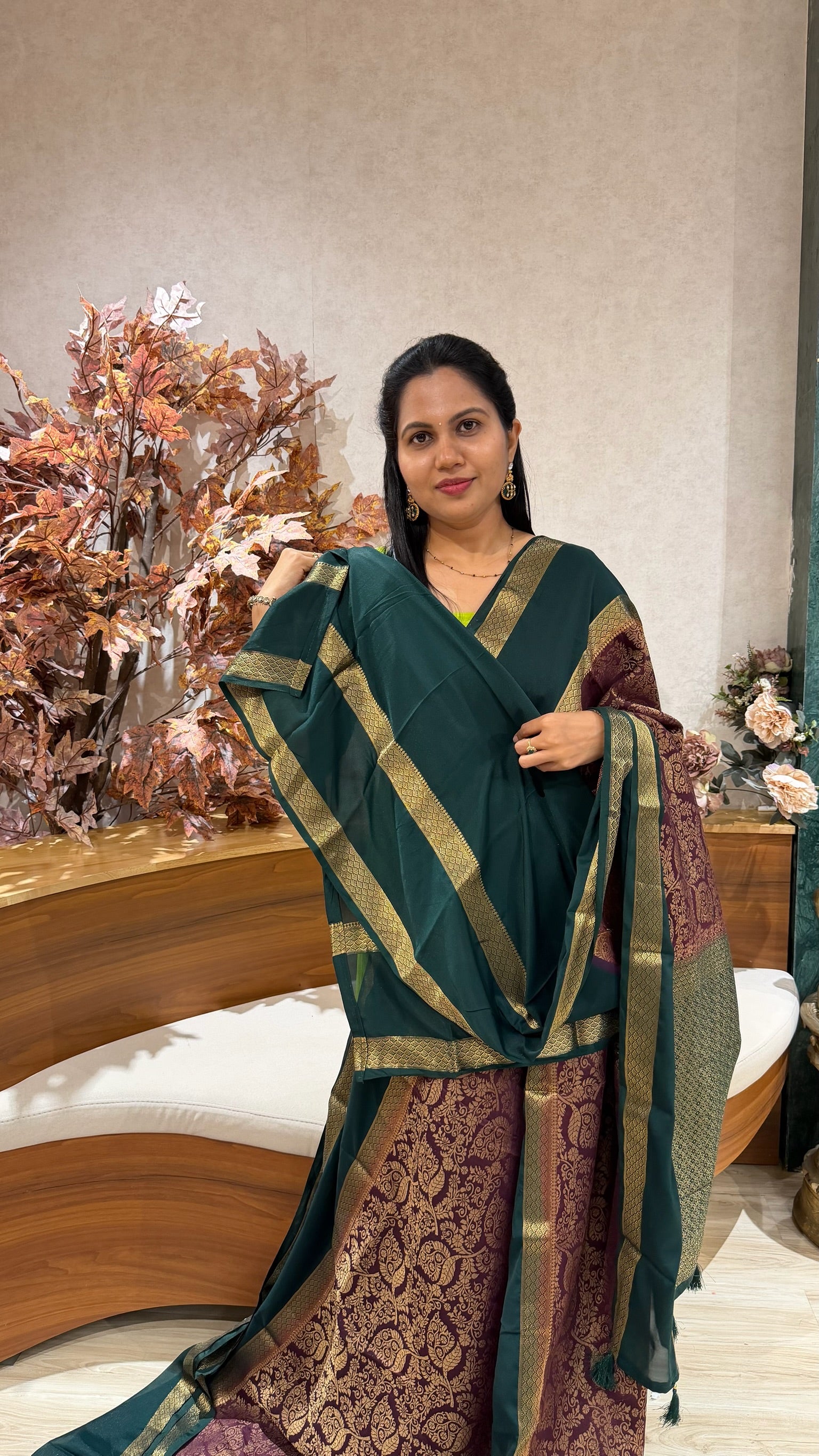 Brocade Mysore silk-sale