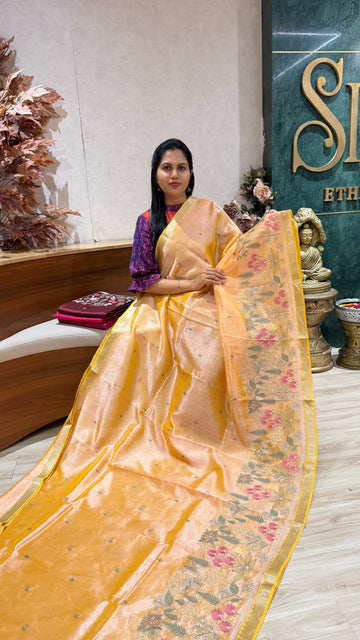 Handloom Mangalgiri embroidery