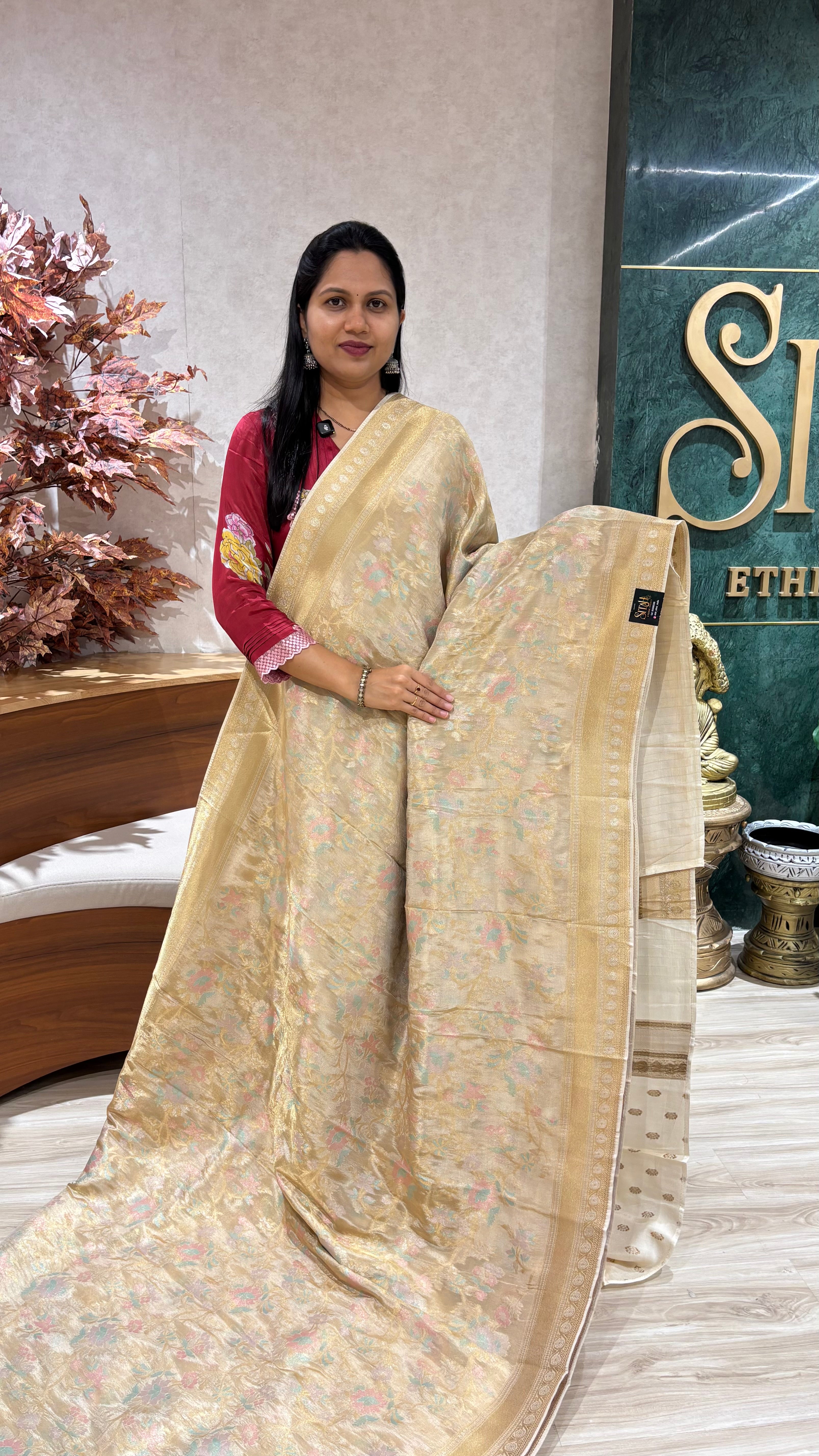 Banaras tissue jamdhani weaving