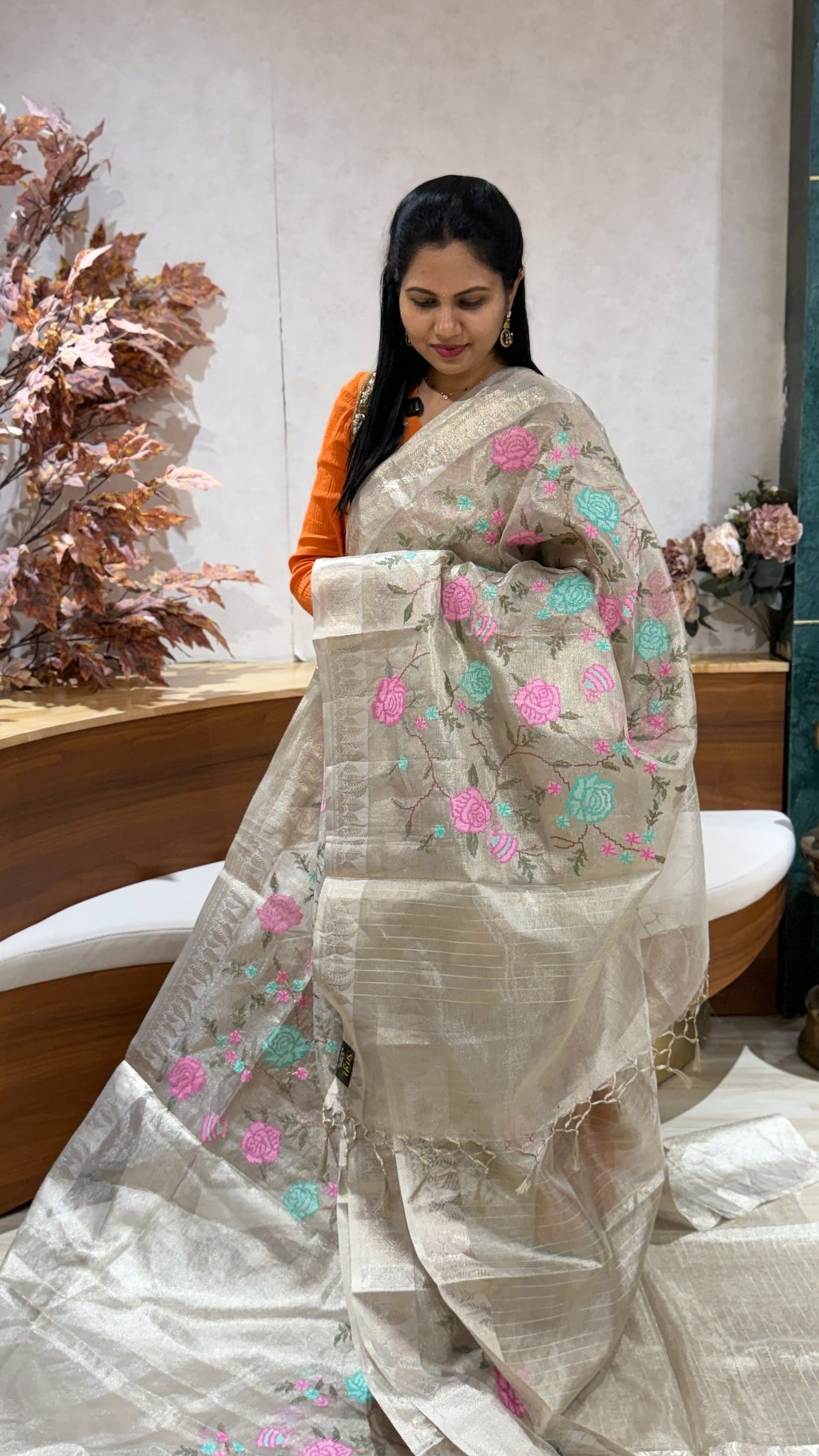 Tissue kota embroidery