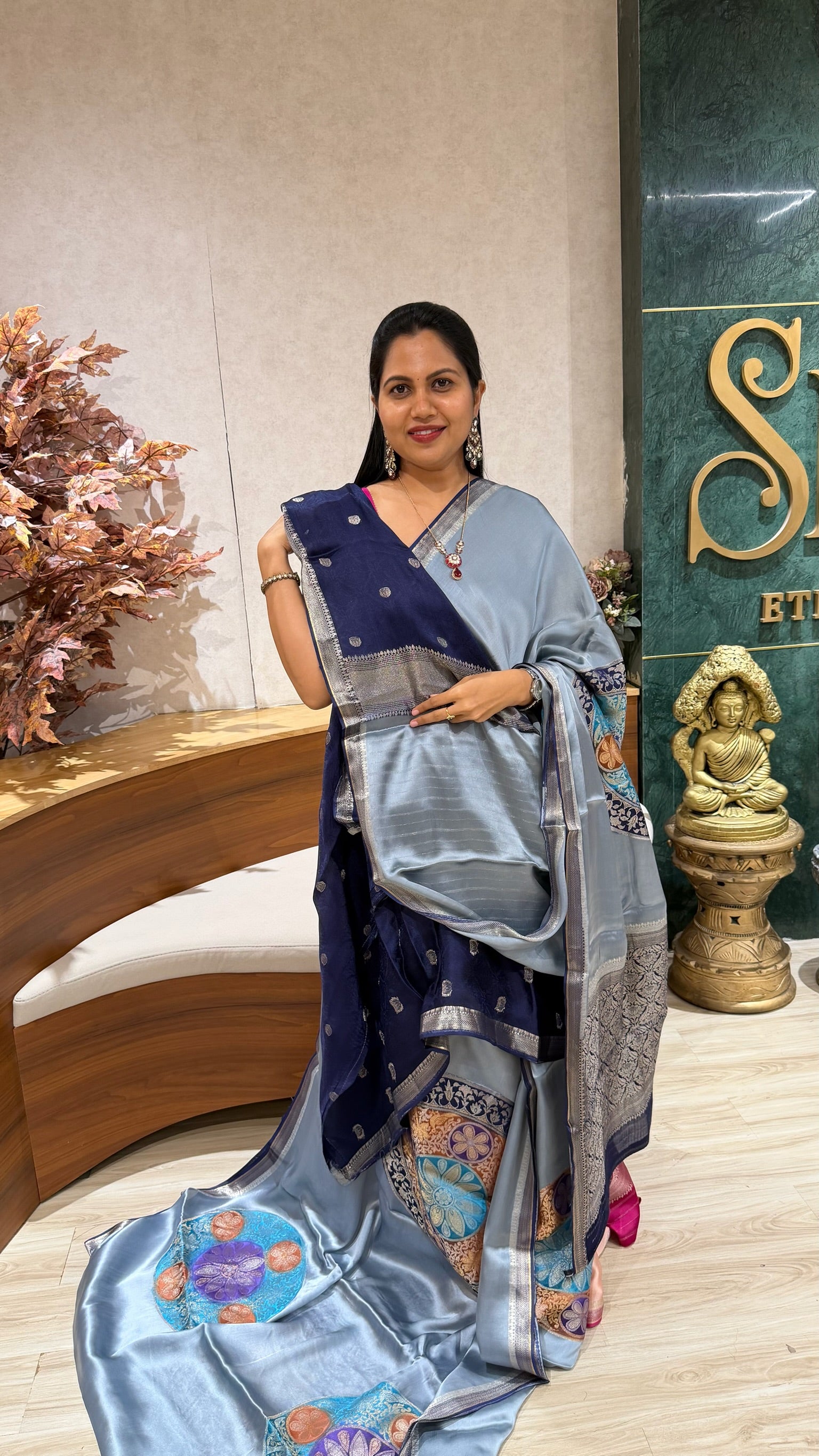 Mashru crepe designer