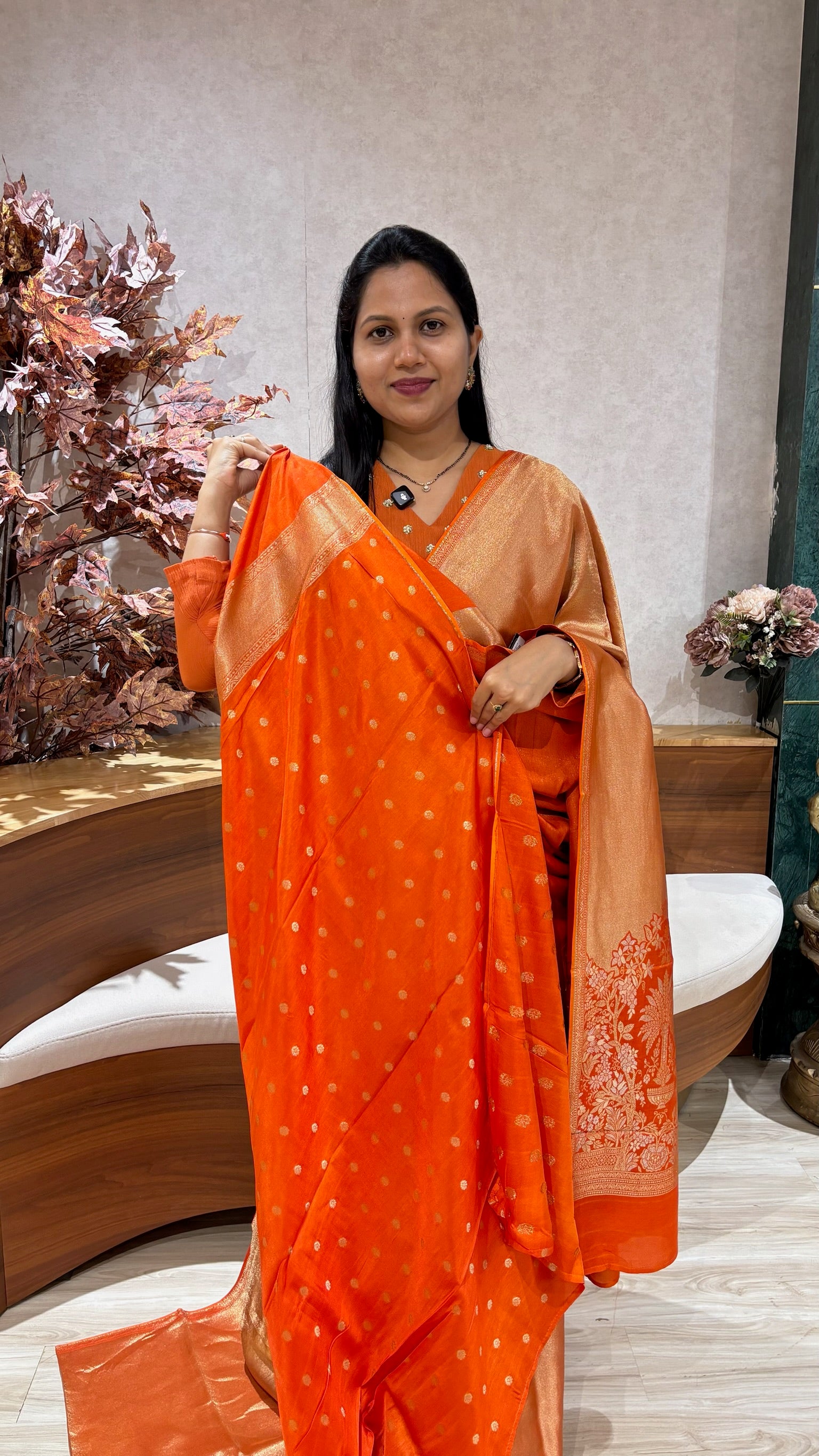 Banaras plain tissue georgette pre ordered