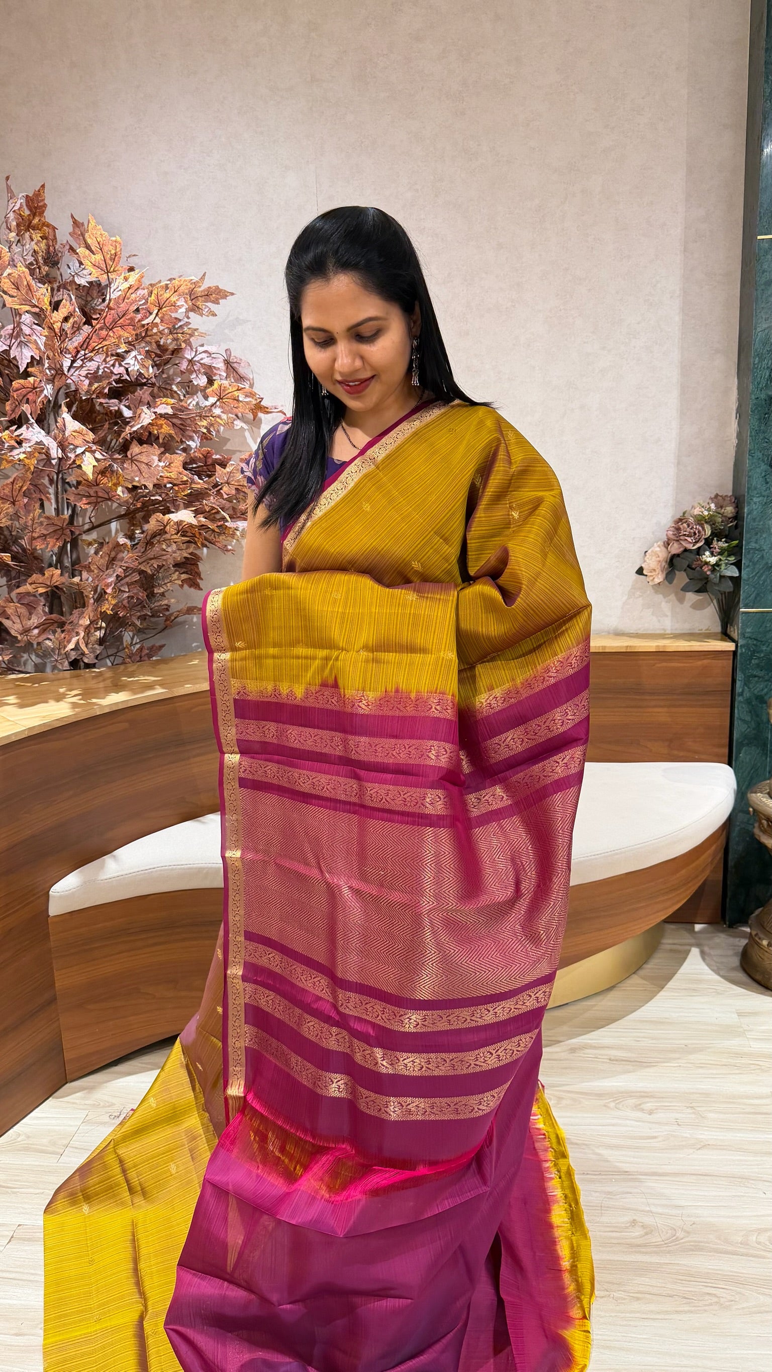 Small border kanchi pattu