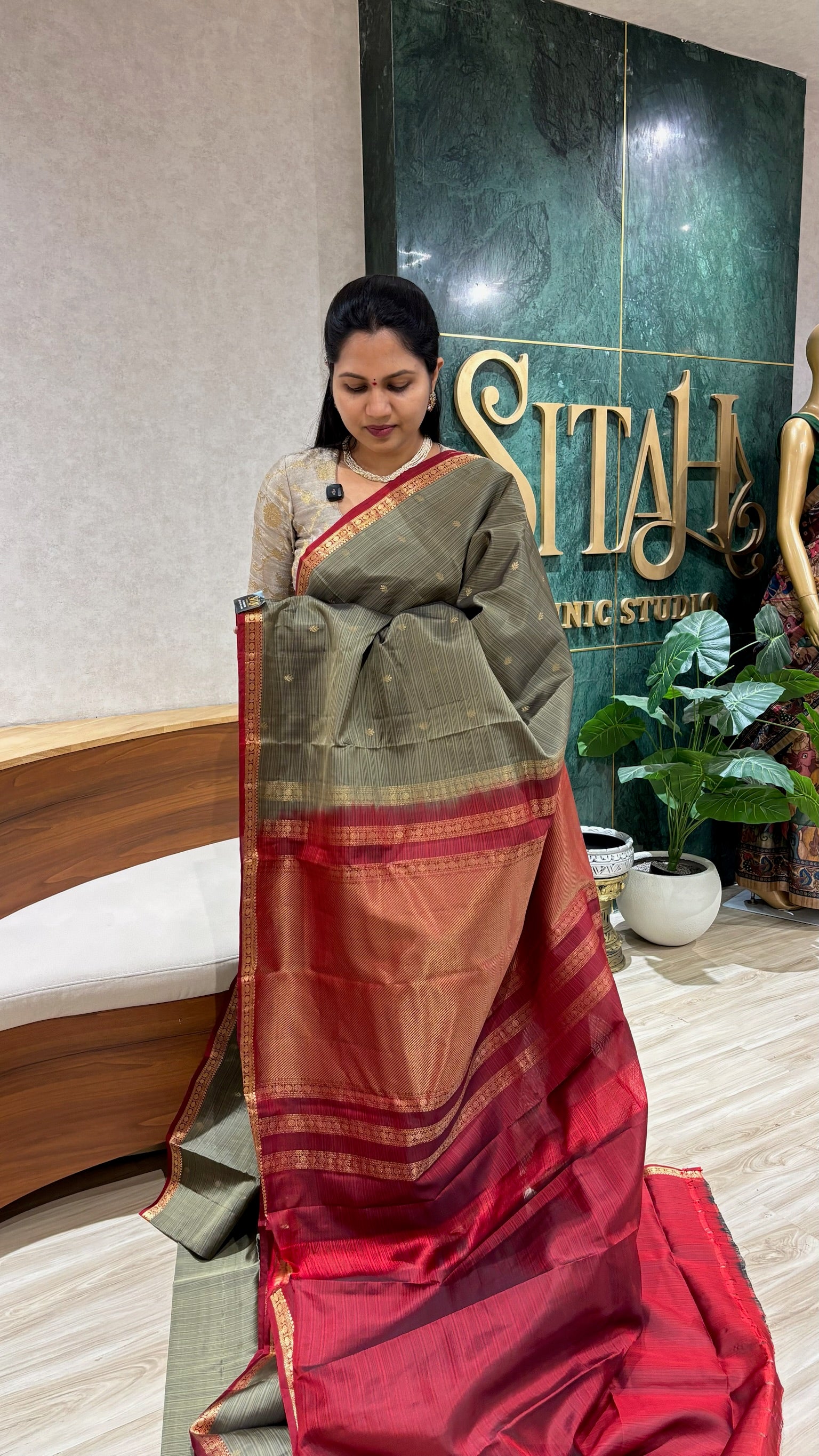 Small border kanchi pattu