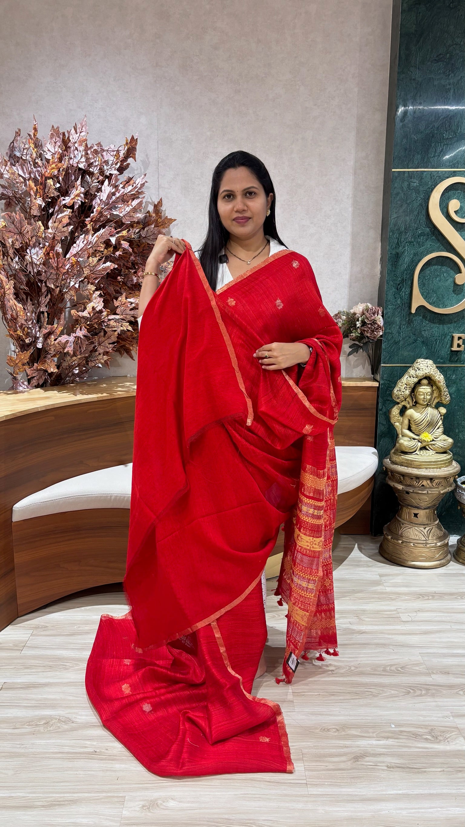 Pure matka silk red