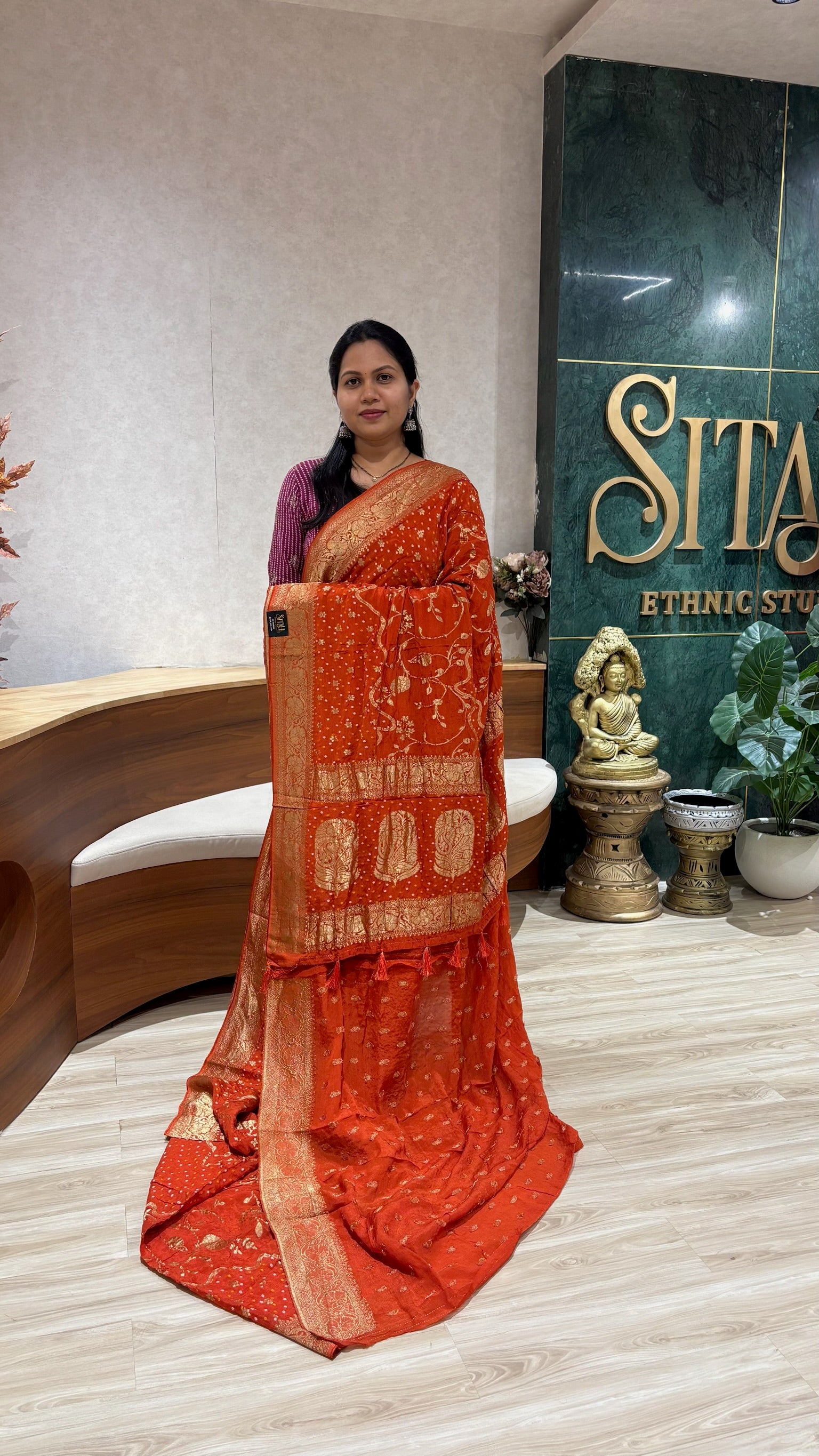 Chinnon Bandhini orange