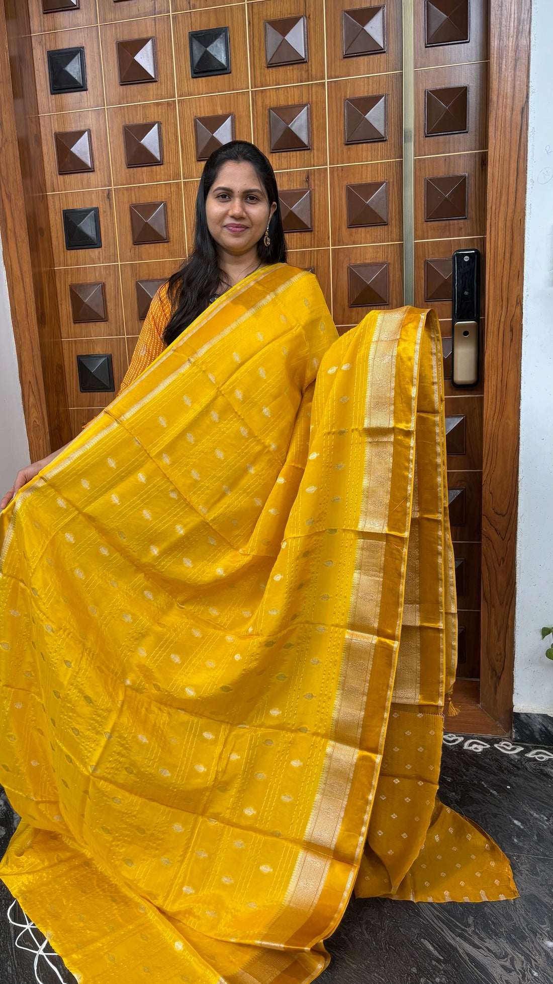 Viscose silk yellow