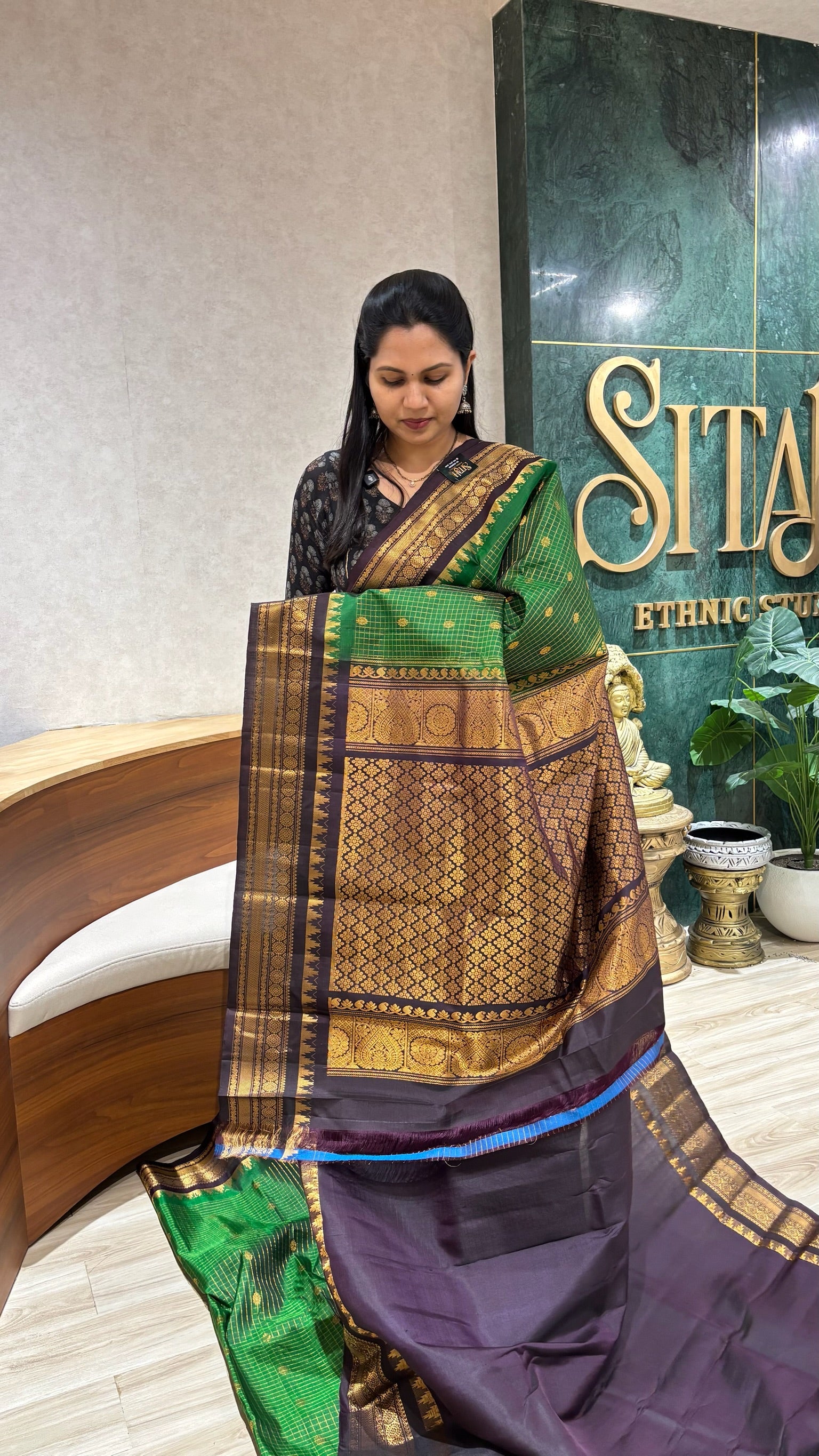 Handloom gadwal pattu