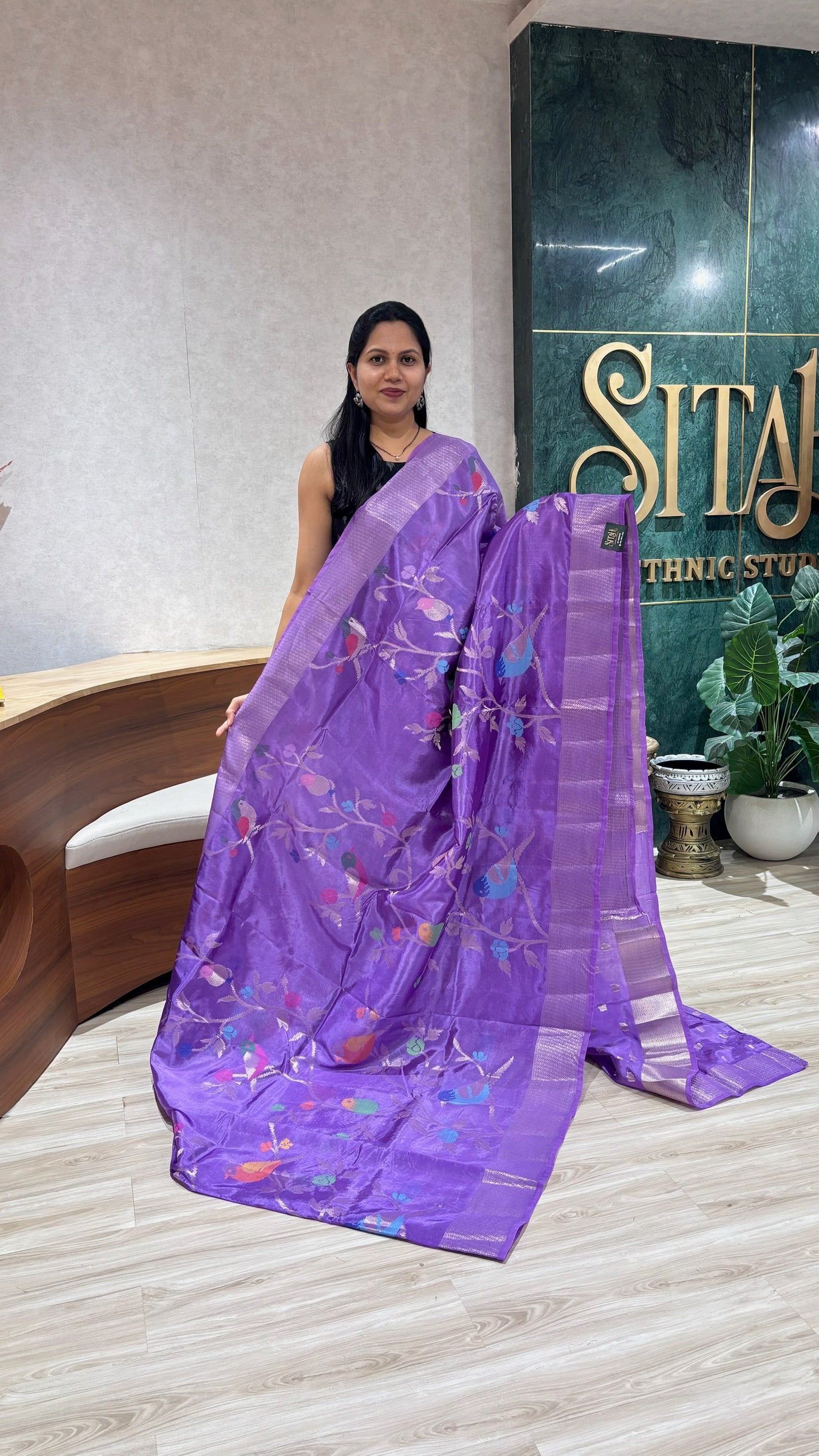Paper silk all over lavender