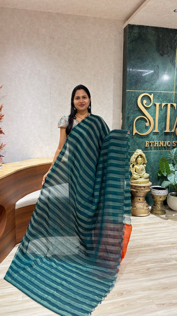 Fancy chiffon emerald green