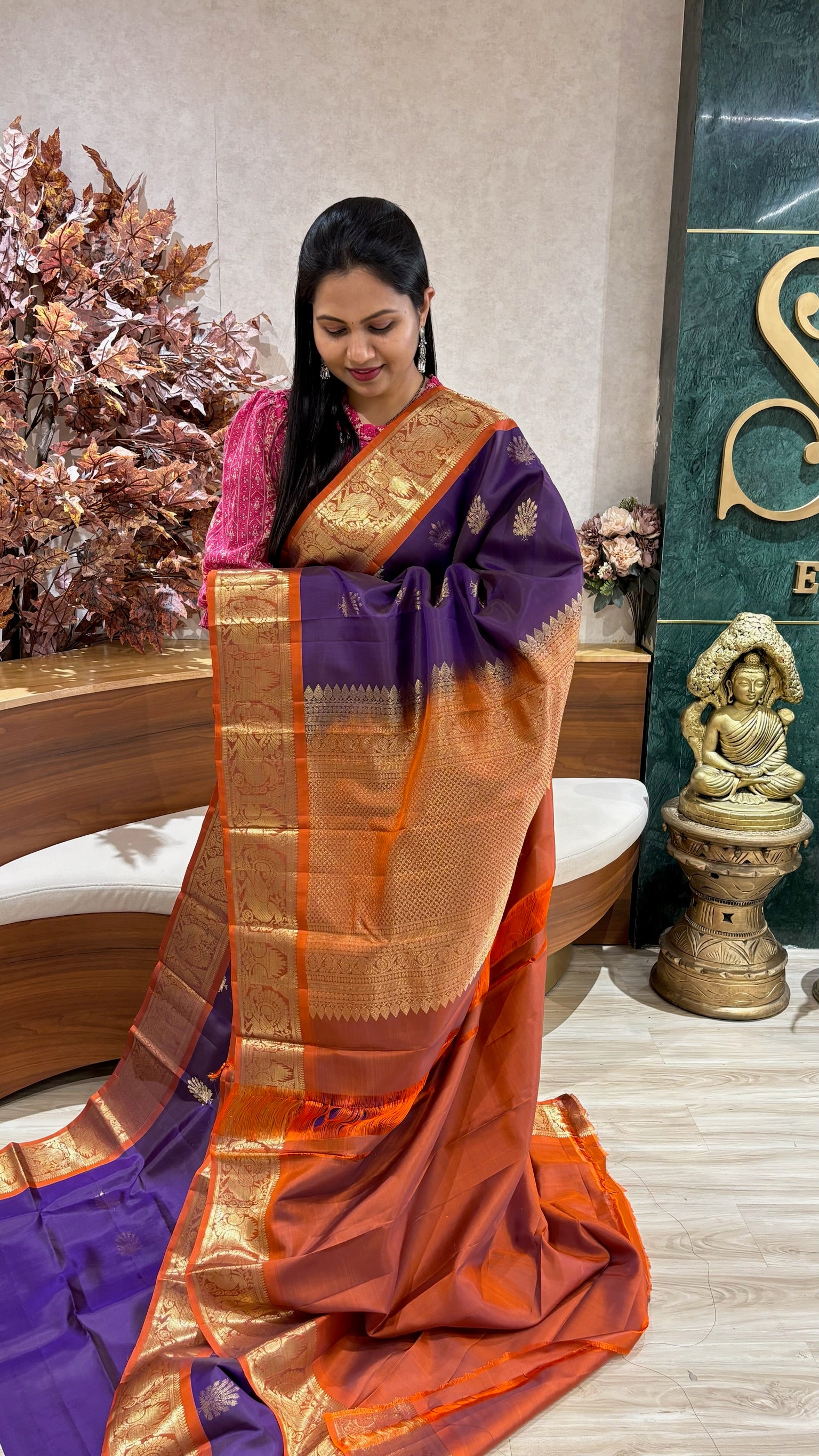 Lightweight handloom kanchi pattu
